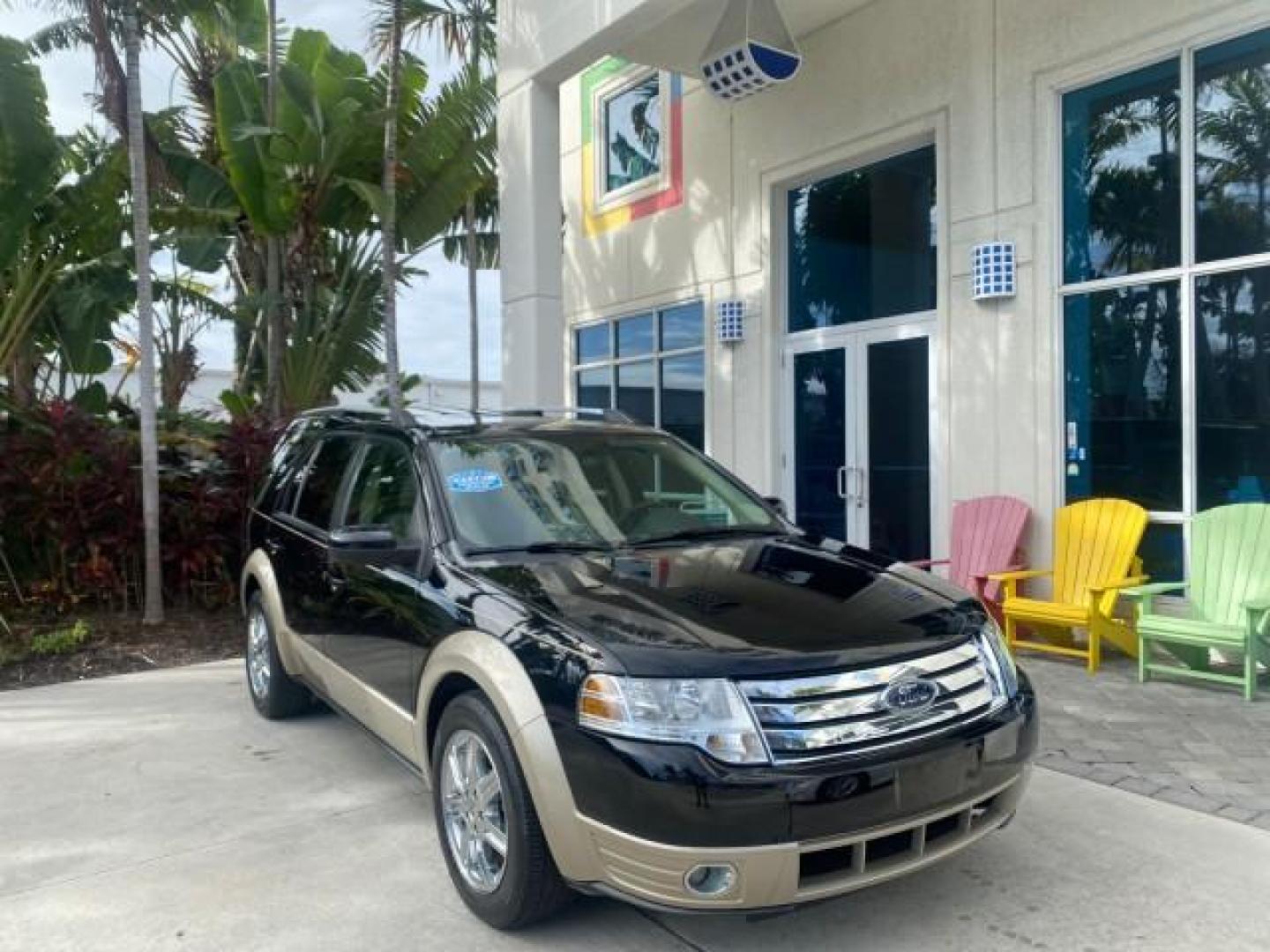 2008 Black /Camel Ford Taurus X Eddie Bauer LOW MILES 46,208 (1FMDK07W38G) with an 3.5L SMPI 24-Valve V6 Duratec Engine engine, Automatic transmission, located at 4701 North Dixie Hwy, Pompano Beach, FL, 33064, (954) 422-2889, 26.240938, -80.123474 - OUR WEBPAGE FLORIDACARS1.COM HAS OVER 100 PHOTOS AND FREE CARFAX LINK 2008 FORD TAURUS X EDDIE BAUER SUNROOF VIN: 1FMDK07W38GA10624 1 F M D K 0 7 W 3 8 G A 1 0 6 2 4 4 DOOR WAGON/SPORT UTILITY 3.5L V6 F GASOLINE FRONT WHEEL DRIVE Features ABS Brakes Air Conditioning Alloy Wheels AM/FM Stereo Automat - Photo#1