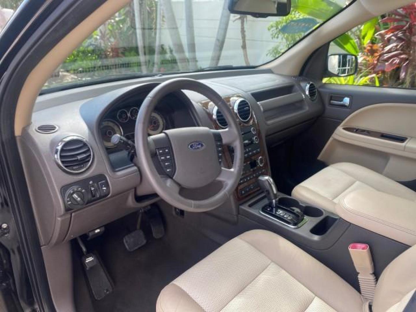 2008 Black /Camel Ford Taurus X Eddie Bauer LOW MILES 46,208 (1FMDK07W38G) with an 3.5L SMPI 24-Valve V6 Duratec Engine engine, Automatic transmission, located at 4701 North Dixie Hwy, Pompano Beach, FL, 33064, (954) 422-2889, 26.240938, -80.123474 - OUR WEBPAGE FLORIDACARS1.COM HAS OVER 100 PHOTOS AND FREE CARFAX LINK 2008 FORD TAURUS X EDDIE BAUER SUNROOF VIN: 1FMDK07W38GA10624 1 F M D K 0 7 W 3 8 G A 1 0 6 2 4 4 DOOR WAGON/SPORT UTILITY 3.5L V6 F GASOLINE FRONT WHEEL DRIVE Features ABS Brakes Air Conditioning Alloy Wheels AM/FM Stereo Automat - Photo#46