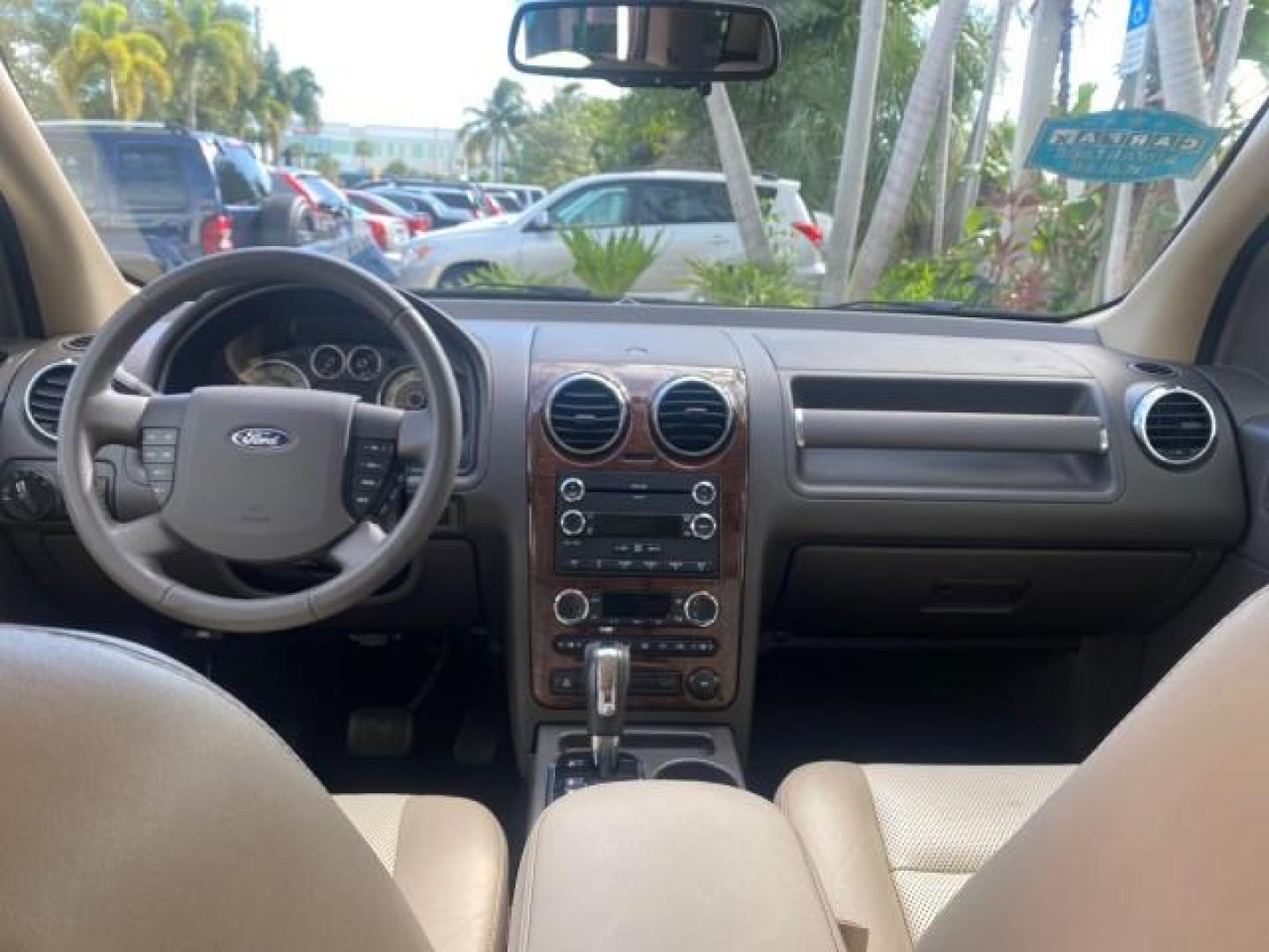 2008 Black /Camel Ford Taurus X Eddie Bauer LOW MILES 46,208 (1FMDK07W38G) with an 3.5L SMPI 24-Valve V6 Duratec Engine engine, Automatic transmission, located at 4701 North Dixie Hwy, Pompano Beach, FL, 33064, (954) 422-2889, 26.240938, -80.123474 - OUR WEBPAGE FLORIDACARS1.COM HAS OVER 100 PHOTOS AND FREE CARFAX LINK 2008 FORD TAURUS X EDDIE BAUER SUNROOF VIN: 1FMDK07W38GA10624 1 F M D K 0 7 W 3 8 G A 1 0 6 2 4 4 DOOR WAGON/SPORT UTILITY 3.5L V6 F GASOLINE FRONT WHEEL DRIVE Features ABS Brakes Air Conditioning Alloy Wheels AM/FM Stereo Automat - Photo#85