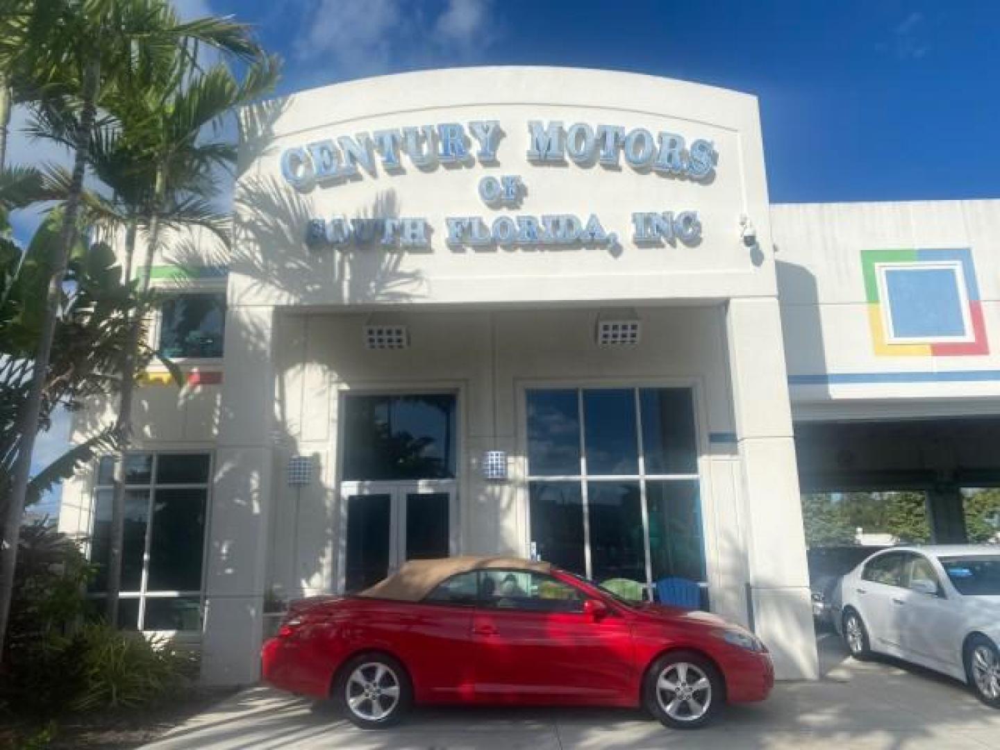 2005 Absolutely Red /Ivory Toyota Camry Solara SLE LOW MILES 63,889 (4T1FA38P85U) with an 3.3L DOHC SEFI VVT-i 24-Valve V6 Engine engine, Automatic transmission, located at 4701 North Dixie Hwy, Pompano Beach, FL, 33064, (954) 422-2889, 26.240938, -80.123474 - OUR WEBPAGE FLORIDACARS1.COM HAS OVER 100 PHOTOS AND FREE CARFAX LINK 2005 TOYOTA CAMRY SOLARA SLE V6 LOADED TOP OF THE LINE VIN: 4T1FA38P85U063157 4 T 1 F A 3 8 P 8 5 U 0 6 3 1 5 7 CONVERTIBLE 3.3L V6 F DOHC 24V GASOLINE FRONT WHEEL DRIVE Features ABS Brakes Air Conditioning Alloy Wheels AM/FM Ster - Photo#0