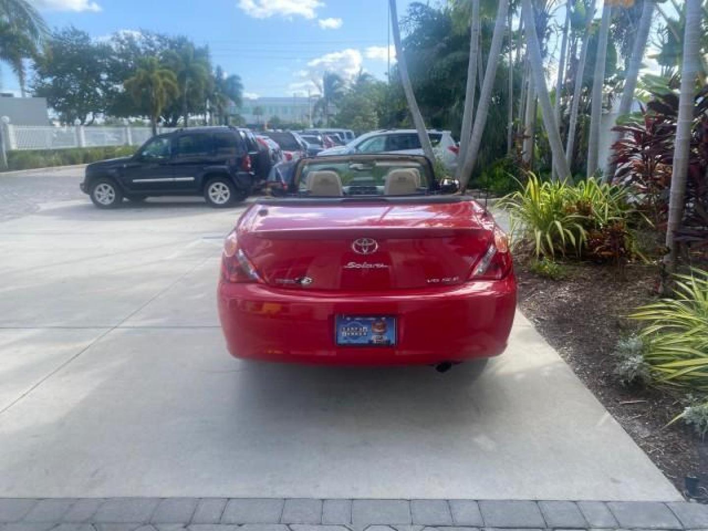 2005 Absolutely Red /Ivory Toyota Camry Solara SLE LOW MILES 63,889 (4T1FA38P85U) with an 3.3L DOHC SEFI VVT-i 24-Valve V6 Engine engine, Automatic transmission, located at 4701 North Dixie Hwy, Pompano Beach, FL, 33064, (954) 422-2889, 26.240938, -80.123474 - OUR WEBPAGE FLORIDACARS1.COM HAS OVER 100 PHOTOS AND FREE CARFAX LINK 2005 TOYOTA CAMRY SOLARA SLE V6 LOADED TOP OF THE LINE VIN: 4T1FA38P85U063157 4 T 1 F A 3 8 P 8 5 U 0 6 3 1 5 7 CONVERTIBLE 3.3L V6 F DOHC 24V GASOLINE FRONT WHEEL DRIVE Features ABS Brakes Air Conditioning Alloy Wheels AM/FM Ster - Photo#45