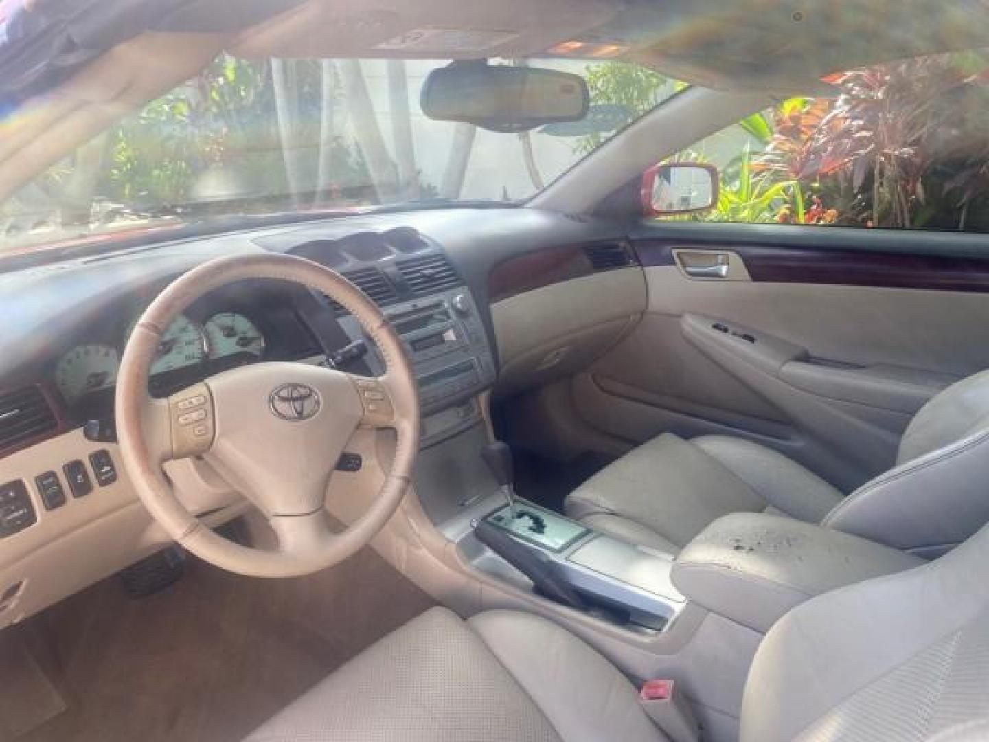 2005 Absolutely Red /Ivory Toyota Camry Solara SLE LOW MILES 63,889 (4T1FA38P85U) with an 3.3L DOHC SEFI VVT-i 24-Valve V6 Engine engine, Automatic transmission, located at 4701 North Dixie Hwy, Pompano Beach, FL, 33064, (954) 422-2889, 26.240938, -80.123474 - OUR WEBPAGE FLORIDACARS1.COM HAS OVER 100 PHOTOS AND FREE CARFAX LINK 2005 TOYOTA CAMRY SOLARA SLE V6 LOADED TOP OF THE LINE VIN: 4T1FA38P85U063157 4 T 1 F A 3 8 P 8 5 U 0 6 3 1 5 7 CONVERTIBLE 3.3L V6 F DOHC 24V GASOLINE FRONT WHEEL DRIVE Features ABS Brakes Air Conditioning Alloy Wheels AM/FM Ster - Photo#68