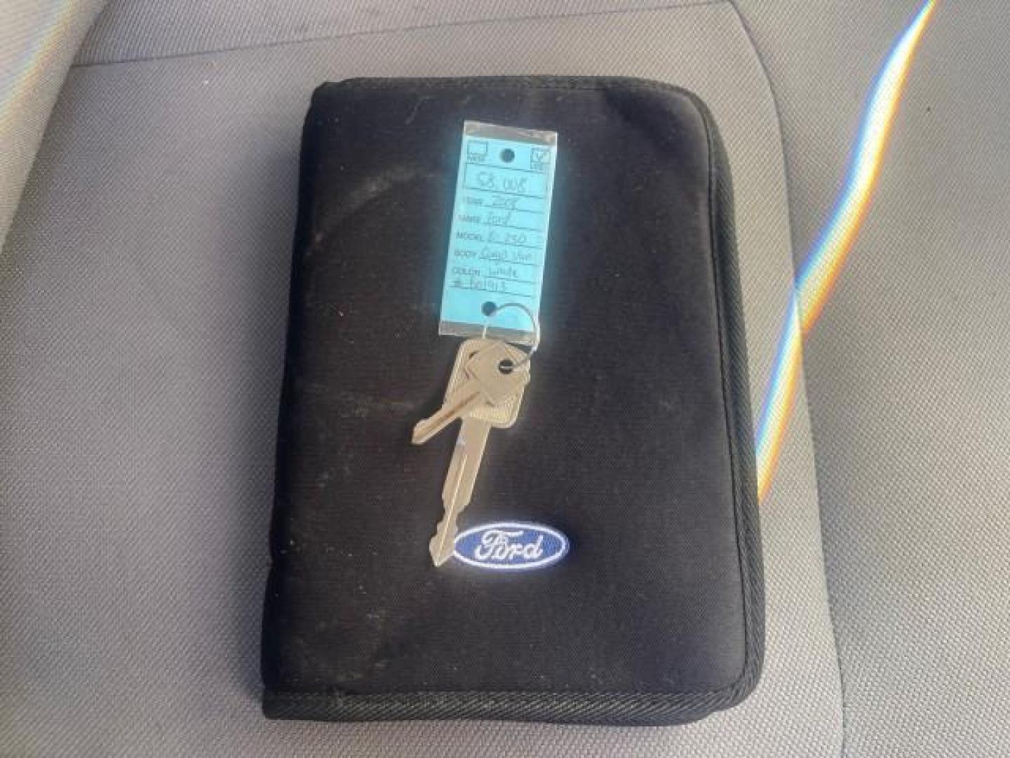 2008 Oxford White /Medium flint Ford Econoline Cargo Van CARGO VAN E250 LOW MILES 58,008 (1FTNE24W38D) with an 4.6L SOHC EFI V8 Triton Engine engine, Automatic transmission, located at 4701 North Dixie Hwy, Pompano Beach, FL, 33064, (954) 422-2889, 26.240938, -80.123474 - OUR WEBPAGE FLORIDACARS1.COM HAS OVER 100 PHOTOS AND FREE CARFAX LINK 2008 FORD E-SERIES E-250 VIN: 1FTNE24W38DB01913 1 F T N E 2 4 W 3 8 D B 0 1 9 1 3 VAN 4.6L V8 F SOHC 16V GASOLINE REAR WHEEL DRIVE Features ABS Brakes Air Conditioning AM/FM Stereo Automatic Transmission CD Audio Cruise Control Po - Photo#24