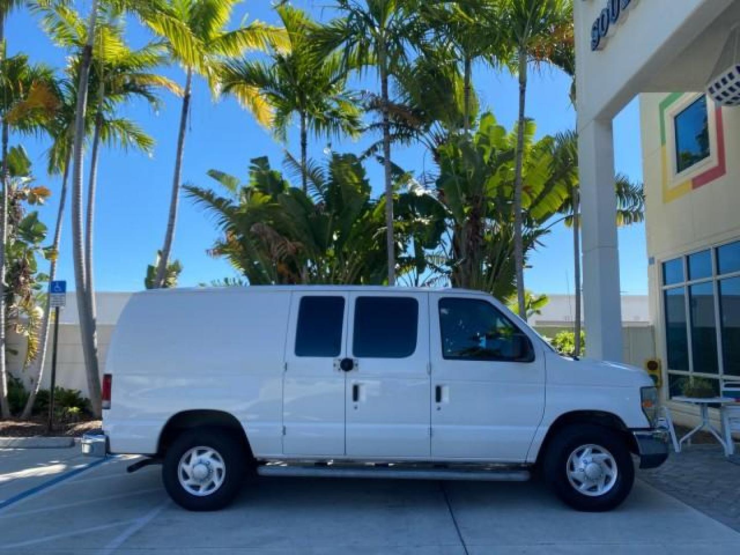 2008 Oxford White /Medium flint Ford Econoline Cargo Van CARGO VAN E250 LOW MILES 58,008 (1FTNE24W38D) with an 4.6L SOHC EFI V8 Triton Engine engine, Automatic transmission, located at 4701 North Dixie Hwy, Pompano Beach, FL, 33064, (954) 422-2889, 26.240938, -80.123474 - OUR WEBPAGE FLORIDACARS1.COM HAS OVER 100 PHOTOS AND FREE CARFAX LINK 2008 FORD E-SERIES E-250 VIN: 1FTNE24W38DB01913 1 F T N E 2 4 W 3 8 D B 0 1 9 1 3 VAN 4.6L V8 F SOHC 16V GASOLINE REAR WHEEL DRIVE Features ABS Brakes Air Conditioning AM/FM Stereo Automatic Transmission CD Audio Cruise Control Po - Photo#93