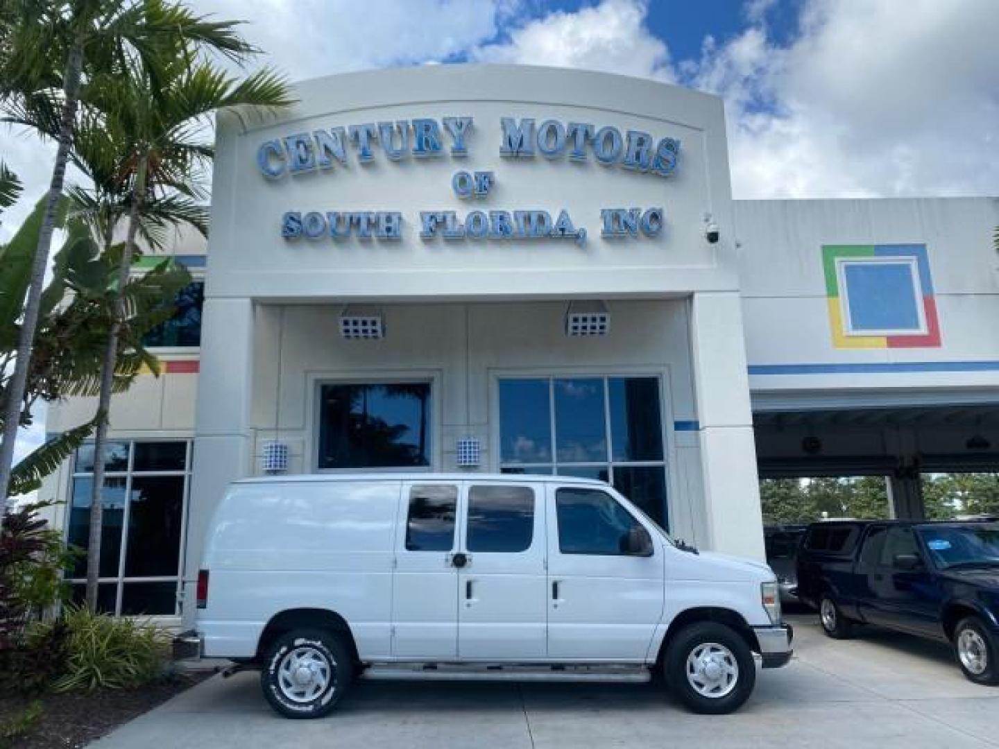 2008 Oxford White /Medium flint Ford Econoline Cargo Van CARGO VAN E250 LOW MILES 58,008 (1FTNE24W38D) with an 4.6L SOHC EFI V8 Triton Engine engine, Automatic transmission, located at 4701 North Dixie Hwy, Pompano Beach, FL, 33064, (954) 422-2889, 26.240938, -80.123474 - OUR WEBPAGE FLORIDACARS1.COM HAS OVER 100 PHOTOS AND FREE CARFAX LINK 2008 FORD E-SERIES E-250 VIN: 1FTNE24W38DB01913 1 F T N E 2 4 W 3 8 D B 0 1 9 1 3 VAN 4.6L V8 F SOHC 16V GASOLINE REAR WHEEL DRIVE Features ABS Brakes Air Conditioning AM/FM Stereo Automatic Transmission CD Audio Cruise Control Po - Photo#0