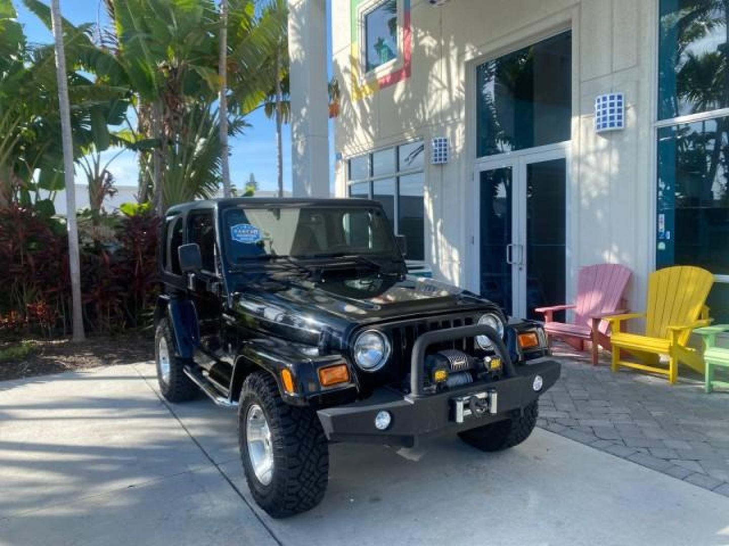 2001 Black /Agate Jeep Wrangler AUTO AC LOW MILES 77,760 HARD TOP (1J4FA49S61P) with an 4.0L SMFI I6 Power Tech Engine engine, Automatic transmission, located at 4701 North Dixie Hwy, Pompano Beach, FL, 33064, (954) 422-2889, 26.240938, -80.123474 - OUR WEBPAGE FLORIDACARS1.COM HAS OVER 100 PHOTOS AND FREE CARFAX LINK 2001 JEEP WRANGLER SPORT REMOVABLE HARD TOP VIN: 1J4FA49S61P364008 1 J 4 F A 4 9 S 6 1 P 3 6 4 0 0 8 UTILITY (BLAZER, JIMMY, SCOUT, ETC.) 4.0L I6 F GASOLINE REAR WHEEL DRIVE W/ 4X4 Features 4WD/AWD Air Conditioning Alloy Wheels AM - Photo#1