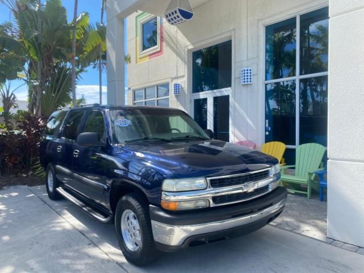 2003 Indigo Blue Metallic /Tan/Neutral Chevrolet Suburban LT 1 OWNER NO ACCIDENTS (1GNEC16Z13R) with an 5.3L Vortec 5300 V8 SFI Bi-Fuel Engine engine, Automatic transmission, located at 4701 North Dixie Hwy, Pompano Beach, FL, 33064, (954) 422-2889, 26.240938, -80.123474 - OUR WEBPAGE FLORIDACARS1.COM HAS OVER 100 PHOTOS AND FREE CARFAX LINK 2003 CHEVROLET SUBURBAN 1500 LS VIN: 1GNEC16Z13R307421 1 G N E C 1 6 Z 1 3 R 3 0 7 4 2 1 4 DOOR WAGON/SPORT UTILITY 5.3L V8 F FLEX FUEL 18 MPG REAR WHEEL DRIVE Features ABS Brakes Air Conditioning Alloy Wheels AM/FM Stereo Automat - Photo#1
