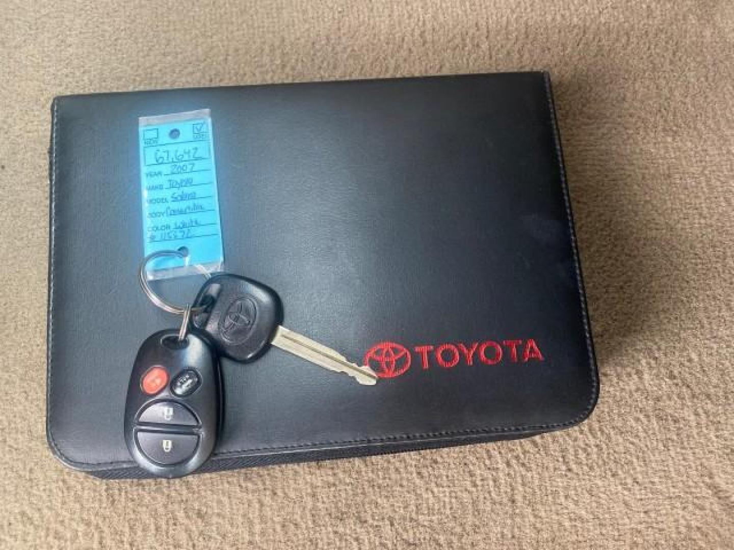 2007 Blizzard Pearl /Ivory Toyota Camry Solara SLE LOW MILES 67,647 (4T1FA38P37U) with an 3.3L DOHC SMPI VVT-i 24-Valve V6 Engine engine, Automatic transmission, located at 4701 North Dixie Hwy, Pompano Beach, FL, 33064, (954) 422-2889, 26.240938, -80.123474 - OUR WEBPAGE FLORIDACARS1.COM HAS OVER 100 PHOTOS AND FREE CARFAX LINK 2007 TOYOTA CAMRY SOLARA SLE V6 VIN: 4T1FA38P37U115572 4 T 1 F A 3 8 P 3 7 U 1 1 5 5 7 2 CONVERTIBLE 3.3L V6 F DOHC 24V GASOLINE 29 MPG FRONT WHEEL DRIVE Features ABS Brakes Air Conditioning Alloy Wheels AM/FM Stereo Automatic Tra - Photo#23