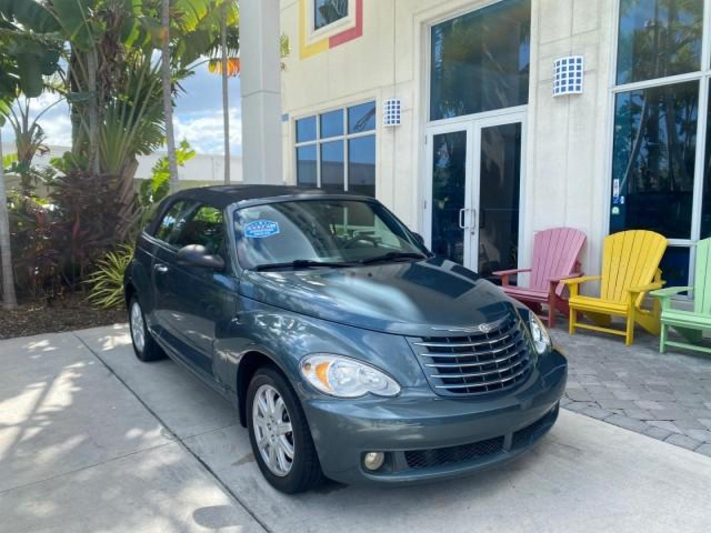 2006 Marine Blue Pearl /Pastel Slate Gray Chrysler PT Cruiser CONV Touring LOW MILES 36,241 (3C3JY55E06T) with an 2.4L DOHC SMPI 16-Valve I4 Engine engine, Automatic transmission, located at 4701 North Dixie Hwy, Pompano Beach, FL, 33064, (954) 422-2889, 26.240938, -80.123474 - OUR WEBPAGE FLORIDACARS1.COM HAS OVER 100 PHOTOS AND FREE CARFAX LINK 2006 CHRYSLER PT CRUISER TOURING TOP WORKS GREAT VIN: 3C3JY55E06T270148 3 C 3 J Y 5 5 E 0 6 T 2 7 0 1 4 8 CONVERTIBLE 2.4L I4 F DOHC 16V TURBO GASOLINE 26 MPG FRONT WHEEL DRIVE Features ABS Brakes Air Conditioning Alloy Wheels AM/ - Photo#1