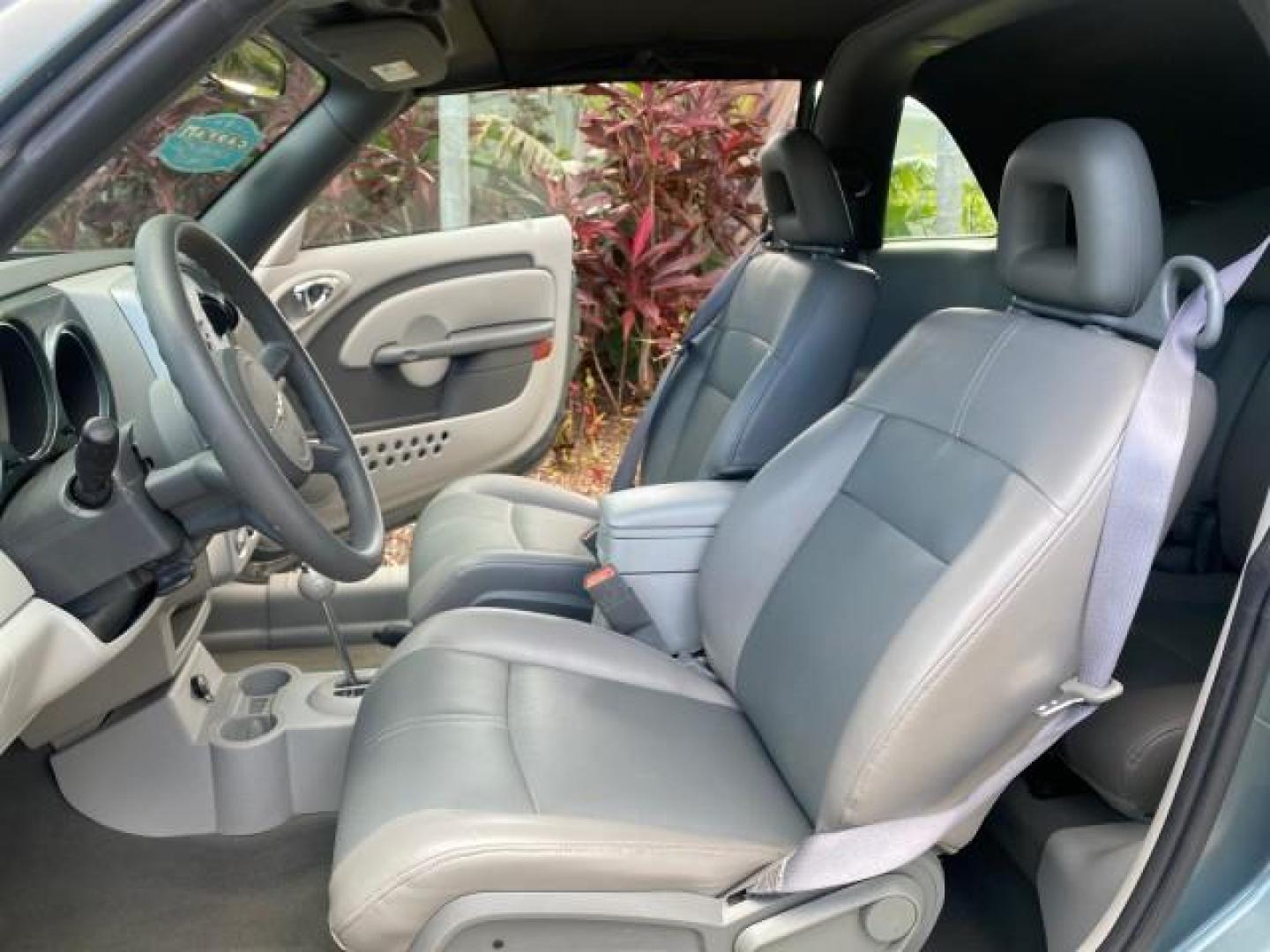 2006 Marine Blue Pearl /Pastel Slate Gray Chrysler PT Cruiser CONV Touring LOW MILES 36,241 (3C3JY55E06T) with an 2.4L DOHC SMPI 16-Valve I4 Engine engine, Automatic transmission, located at 4701 North Dixie Hwy, Pompano Beach, FL, 33064, (954) 422-2889, 26.240938, -80.123474 - OUR WEBPAGE FLORIDACARS1.COM HAS OVER 100 PHOTOS AND FREE CARFAX LINK 2006 CHRYSLER PT CRUISER TOURING TOP WORKS GREAT VIN: 3C3JY55E06T270148 3 C 3 J Y 5 5 E 0 6 T 2 7 0 1 4 8 CONVERTIBLE 2.4L I4 F DOHC 16V TURBO GASOLINE 26 MPG FRONT WHEEL DRIVE Features ABS Brakes Air Conditioning Alloy Wheels AM/ - Photo#10
