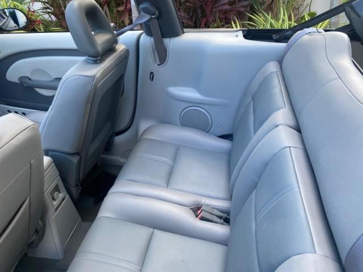 2006 Marine Blue Pearl /Pastel Slate Gray Chrysler PT Cruiser CONV Touring LOW MILES 36,241 (3C3JY55E06T) with an 2.4L DOHC SMPI 16-Valve I4 Engine engine, Automatic transmission, located at 4701 North Dixie Hwy, Pompano Beach, FL, 33064, (954) 422-2889, 26.240938, -80.123474 - OUR WEBPAGE FLORIDACARS1.COM HAS OVER 100 PHOTOS AND FREE CARFAX LINK 2006 CHRYSLER PT CRUISER TOURING TOP WORKS GREAT VIN: 3C3JY55E06T270148 3 C 3 J Y 5 5 E 0 6 T 2 7 0 1 4 8 CONVERTIBLE 2.4L I4 F DOHC 16V TURBO GASOLINE 26 MPG FRONT WHEEL DRIVE Features ABS Brakes Air Conditioning Alloy Wheels AM/ - Photo#56