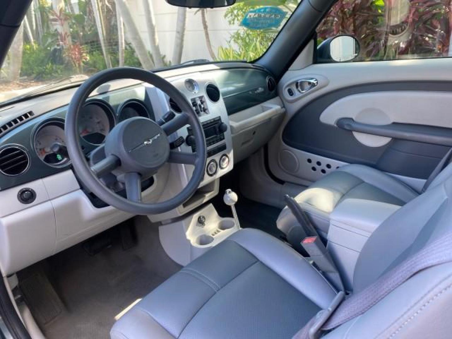 2006 Marine Blue Pearl /Pastel Slate Gray Chrysler PT Cruiser CONV Touring LOW MILES 36,241 (3C3JY55E06T) with an 2.4L DOHC SMPI 16-Valve I4 Engine engine, Automatic transmission, located at 4701 North Dixie Hwy, Pompano Beach, FL, 33064, (954) 422-2889, 26.240938, -80.123474 - OUR WEBPAGE FLORIDACARS1.COM HAS OVER 100 PHOTOS AND FREE CARFAX LINK 2006 CHRYSLER PT CRUISER TOURING TOP WORKS GREAT VIN: 3C3JY55E06T270148 3 C 3 J Y 5 5 E 0 6 T 2 7 0 1 4 8 CONVERTIBLE 2.4L I4 F DOHC 16V TURBO GASOLINE 26 MPG FRONT WHEEL DRIVE Features ABS Brakes Air Conditioning Alloy Wheels AM/ - Photo#69