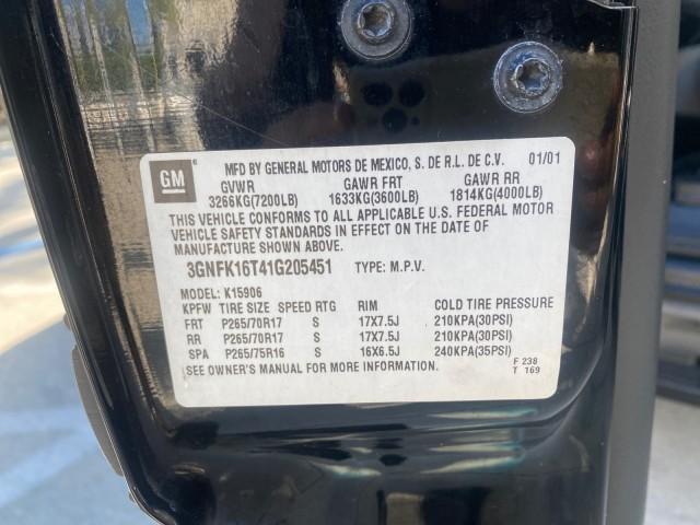 2001 Onyx Black /Graphite/Med Gray Chevrolet Suburban LT Z71 1 FL 4WD 44 SERVICES NO ACCIDENTS (3GNFK16T41G) with an 5.3L Vortec 1000 SFI V8 Engine engine, Automatic transmission, located at 4701 North Dixie Hwy, Pompano Beach, FL, 33064, (954) 422-2889, 26.240938, -80.123474 - OUR WEBPAGE FLORIDACARS1.COM HAS OVER 100 PHOTOS AND FREE CARFAX LINK 2001 CHEVROLET SUBURBAN 1500 Z71 4 WHEEL DRIVE LEATHER LOADED SUNROOF IMMACULATE VIN: 3GNFK16T41G205451 3 G N F K 1 6 T 4 1 G 2 0 5 4 5 1 4 DOOR WAGON/SPORT UTILITY 5.3L V8 F OHV GASOLINE 18 MPG REAR WHEEL DRIVE W/ 4X4 Features 4W - Photo#77