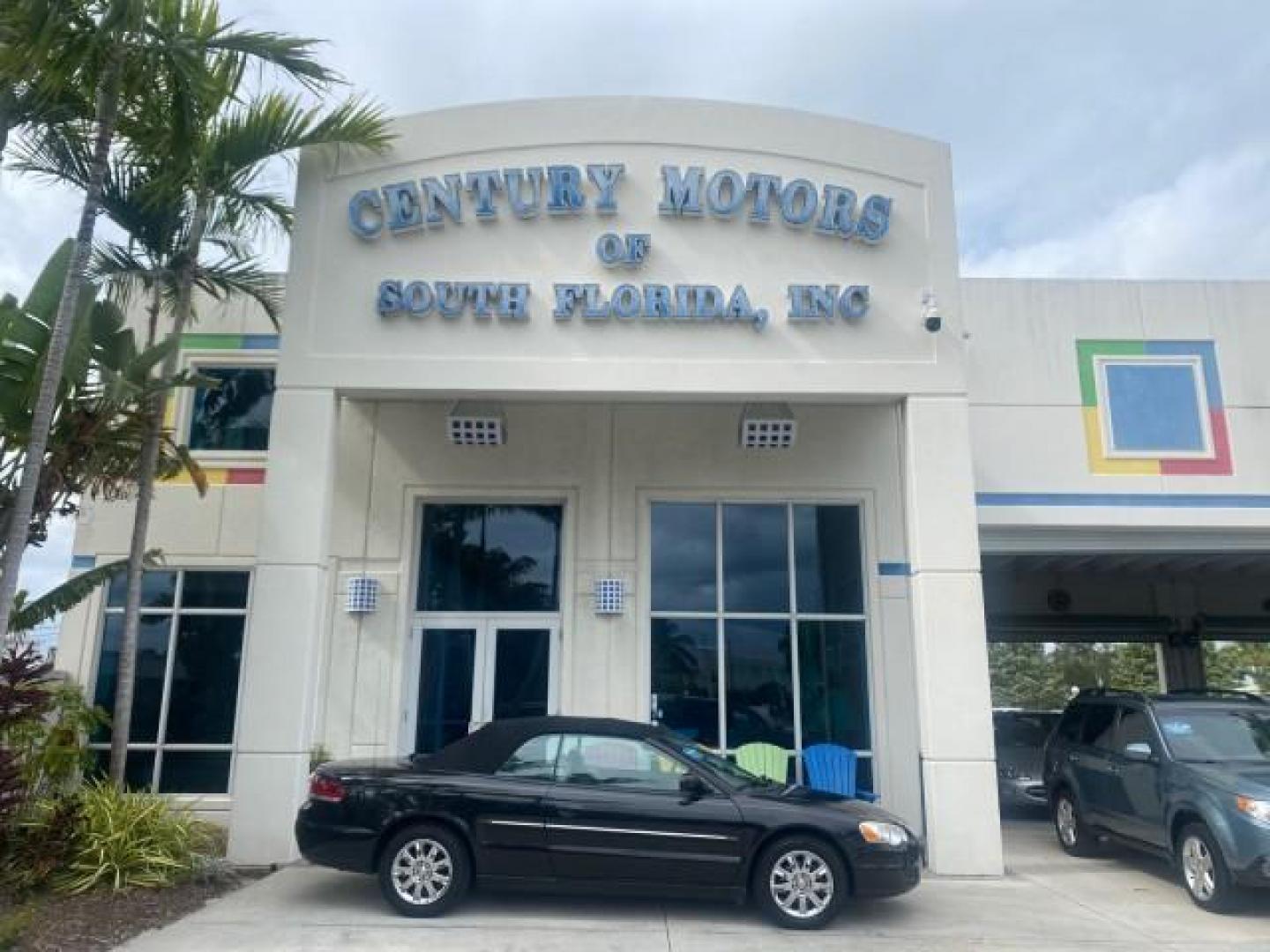 2004 Brilliant Black Crystal Prl /Dark Slate Gray Chrysler Sebring Limited LOW MILES 66,139 (1C3EL65R84N) with an 2.7L MPI DOHC 24-Valve V6 Engine engine, Automatic transmission, located at 4701 North Dixie Hwy, Pompano Beach, FL, 33064, (954) 422-2889, 26.240938, -80.123474 - OUR WEBPAGE FLORIDACARS1.COM HAS OVER 100 PHOTOS AND FREE CARFAX LINK 2004 CHRYSLER SEBRING LIMITED VIN: 1C3EL65R84N154413 1 C 3 E L 6 5 R 8 4 N 1 5 4 4 1 3 CONVERTIBLE 2.7L V6 F DOHC GASOLINE 28 MPG FRONT WHEEL DRIVE Features ABS Brakes Air Conditioning Alloy Wheels AM/FM Stereo Automatic Transmiss - Photo#0
