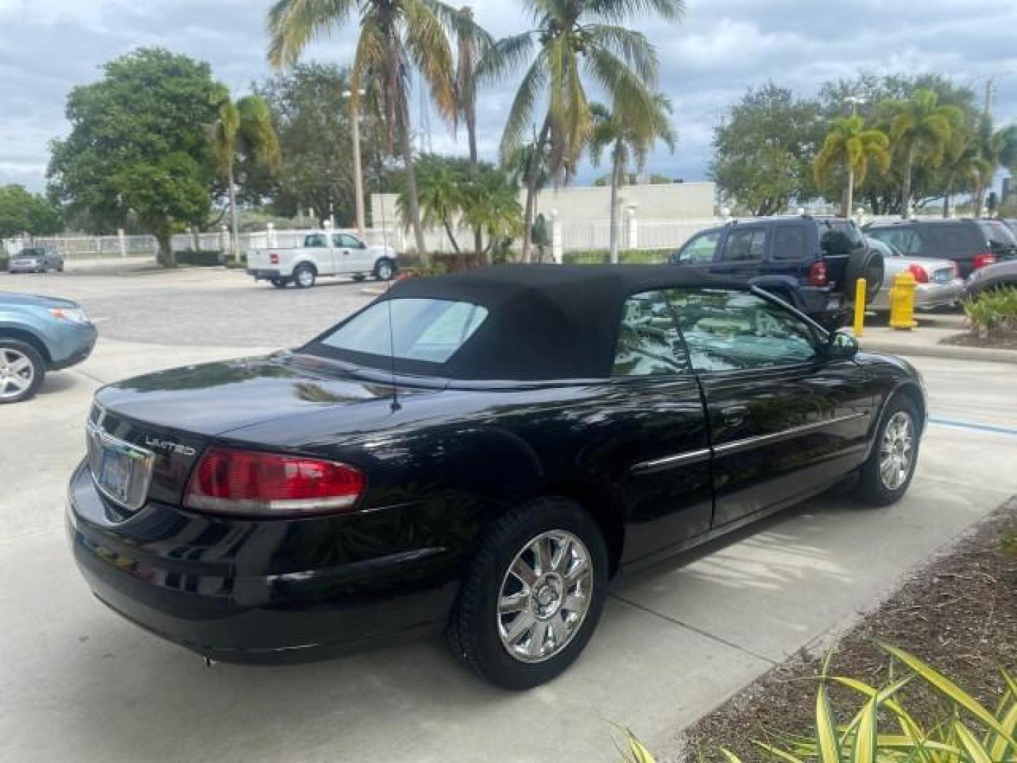 2004 Brilliant Black Crystal Prl /Dark Slate Gray Chrysler Sebring Limited LOW MILES 66,139 (1C3EL65R84N) with an 2.7L MPI DOHC 24-Valve V6 Engine engine, Automatic transmission, located at 4701 North Dixie Hwy, Pompano Beach, FL, 33064, (954) 422-2889, 26.240938, -80.123474 - OUR WEBPAGE FLORIDACARS1.COM HAS OVER 100 PHOTOS AND FREE CARFAX LINK 2004 CHRYSLER SEBRING LIMITED VIN: 1C3EL65R84N154413 1 C 3 E L 6 5 R 8 4 N 1 5 4 4 1 3 CONVERTIBLE 2.7L V6 F DOHC GASOLINE 28 MPG FRONT WHEEL DRIVE Features ABS Brakes Air Conditioning Alloy Wheels AM/FM Stereo Automatic Transmiss - Photo#7