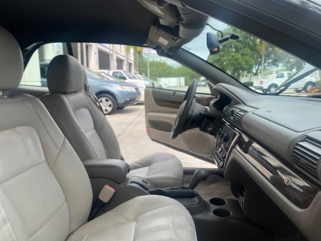 2004 Brilliant Black Crystal Prl /Dark Slate Gray Chrysler Sebring Limited LOW MILES 66,139 (1C3EL65R84N) with an 2.7L MPI DOHC 24-Valve V6 Engine engine, Automatic transmission, located at 4701 North Dixie Hwy, Pompano Beach, FL, 33064, (954) 422-2889, 26.240938, -80.123474 - OUR WEBPAGE FLORIDACARS1.COM HAS OVER 100 PHOTOS AND FREE CARFAX LINK 2004 CHRYSLER SEBRING LIMITED VIN: 1C3EL65R84N154413 1 C 3 E L 6 5 R 8 4 N 1 5 4 4 1 3 CONVERTIBLE 2.7L V6 F DOHC GASOLINE 28 MPG FRONT WHEEL DRIVE Features ABS Brakes Air Conditioning Alloy Wheels AM/FM Stereo Automatic Transmiss - Photo#12