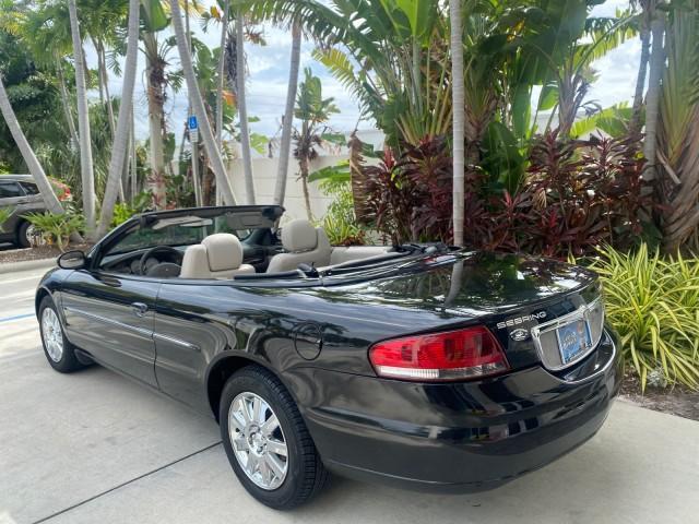 2004 Brilliant Black Crystal Prl /Dark Slate Gray Chrysler Sebring Limited LOW MILES 66,139 (1C3EL65R84N) with an 2.7L MPI DOHC 24-Valve V6 Engine engine, Automatic transmission, located at 4701 North Dixie Hwy, Pompano Beach, FL, 33064, (954) 422-2889, 26.240938, -80.123474 - OUR WEBPAGE FLORIDACARS1.COM HAS OVER 100 PHOTOS AND FREE CARFAX LINK 2004 CHRYSLER SEBRING LIMITED VIN: 1C3EL65R84N154413 1 C 3 E L 6 5 R 8 4 N 1 5 4 4 1 3 CONVERTIBLE 2.7L V6 F DOHC GASOLINE 28 MPG FRONT WHEEL DRIVE Features ABS Brakes Air Conditioning Alloy Wheels AM/FM Stereo Automatic Transmiss - Photo#42