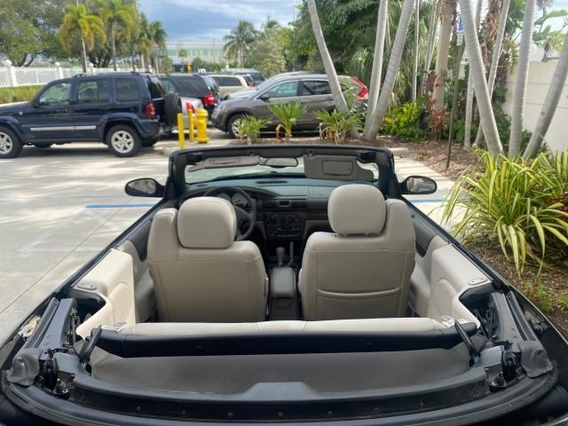 2004 Brilliant Black Crystal Prl /Dark Slate Gray Chrysler Sebring Limited LOW MILES 66,139 (1C3EL65R84N) with an 2.7L MPI DOHC 24-Valve V6 Engine engine, Automatic transmission, located at 4701 North Dixie Hwy, Pompano Beach, FL, 33064, (954) 422-2889, 26.240938, -80.123474 - OUR WEBPAGE FLORIDACARS1.COM HAS OVER 100 PHOTOS AND FREE CARFAX LINK 2004 CHRYSLER SEBRING LIMITED VIN: 1C3EL65R84N154413 1 C 3 E L 6 5 R 8 4 N 1 5 4 4 1 3 CONVERTIBLE 2.7L V6 F DOHC GASOLINE 28 MPG FRONT WHEEL DRIVE Features ABS Brakes Air Conditioning Alloy Wheels AM/FM Stereo Automatic Transmiss - Photo#47