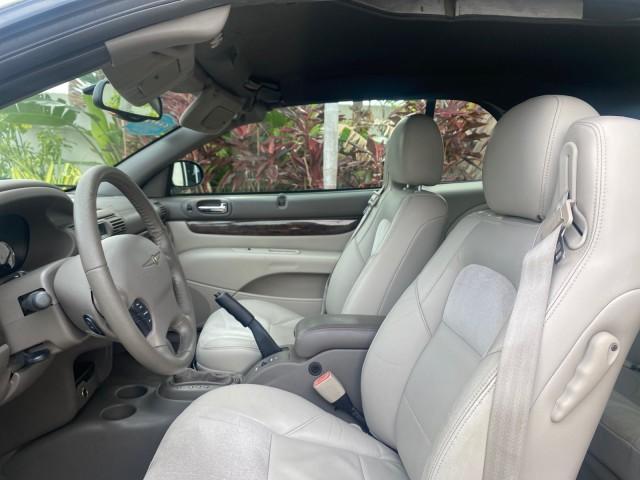 2004 Brilliant Black Crystal Prl /Dark Slate Gray Chrysler Sebring Limited LOW MILES 66,139 (1C3EL65R84N) with an 2.7L MPI DOHC 24-Valve V6 Engine engine, Automatic transmission, located at 4701 North Dixie Hwy, Pompano Beach, FL, 33064, (954) 422-2889, 26.240938, -80.123474 - OUR WEBPAGE FLORIDACARS1.COM HAS OVER 100 PHOTOS AND FREE CARFAX LINK 2004 CHRYSLER SEBRING LIMITED VIN: 1C3EL65R84N154413 1 C 3 E L 6 5 R 8 4 N 1 5 4 4 1 3 CONVERTIBLE 2.7L V6 F DOHC GASOLINE 28 MPG FRONT WHEEL DRIVE Features ABS Brakes Air Conditioning Alloy Wheels AM/FM Stereo Automatic Transmiss - Photo#65