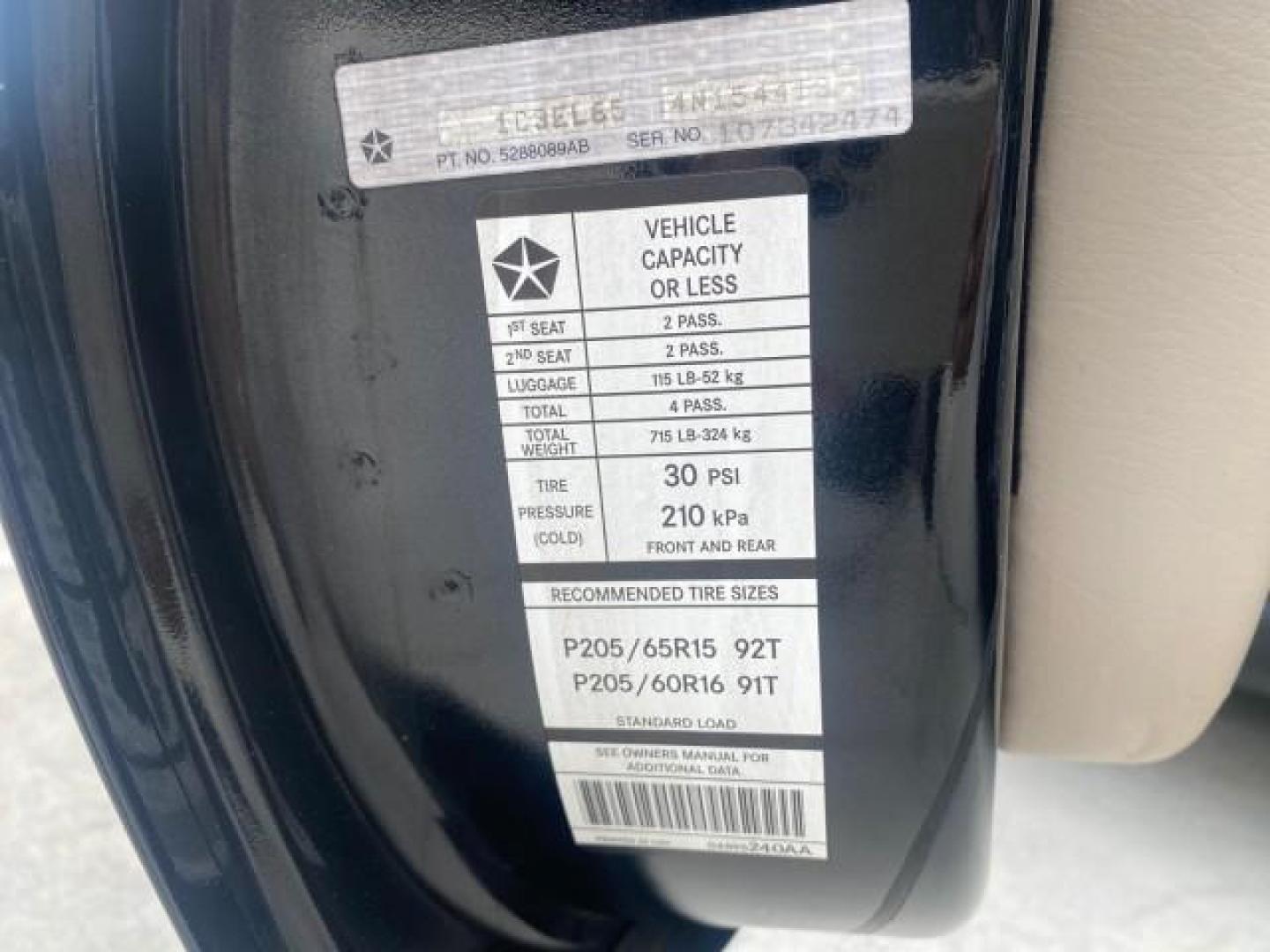 2004 Brilliant Black Crystal Prl /Dark Slate Gray Chrysler Sebring Limited LOW MILES 66,139 (1C3EL65R84N) with an 2.7L MPI DOHC 24-Valve V6 Engine engine, Automatic transmission, located at 4701 North Dixie Hwy, Pompano Beach, FL, 33064, (954) 422-2889, 26.240938, -80.123474 - OUR WEBPAGE FLORIDACARS1.COM HAS OVER 100 PHOTOS AND FREE CARFAX LINK 2004 CHRYSLER SEBRING LIMITED VIN: 1C3EL65R84N154413 1 C 3 E L 6 5 R 8 4 N 1 5 4 4 1 3 CONVERTIBLE 2.7L V6 F DOHC GASOLINE 28 MPG FRONT WHEEL DRIVE Features ABS Brakes Air Conditioning Alloy Wheels AM/FM Stereo Automatic Transmiss - Photo#94