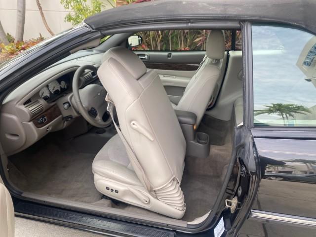 2004 Brilliant Black Crystal Prl /Dark Slate Gray Chrysler Sebring Limited LOW MILES 66,139 (1C3EL65R84N) with an 2.7L MPI DOHC 24-Valve V6 Engine engine, Automatic transmission, located at 4701 North Dixie Hwy, Pompano Beach, FL, 33064, (954) 422-2889, 26.240938, -80.123474 - OUR WEBPAGE FLORIDACARS1.COM HAS OVER 100 PHOTOS AND FREE CARFAX LINK 2004 CHRYSLER SEBRING LIMITED VIN: 1C3EL65R84N154413 1 C 3 E L 6 5 R 8 4 N 1 5 4 4 1 3 CONVERTIBLE 2.7L V6 F DOHC GASOLINE 28 MPG FRONT WHEEL DRIVE Features ABS Brakes Air Conditioning Alloy Wheels AM/FM Stereo Automatic Transmiss - Photo#95