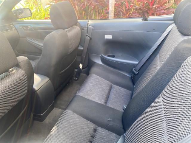 2006 Black /Dark Stone Toyota Camry Solara SE V6 CONV LOW MILES 57,572 (4T1FA38P16U) with an 3.3L DOHC SMPI 24-Valve V6 Engine engine, Automatic transmission, located at 4701 North Dixie Hwy, Pompano Beach, FL, 33064, (954) 422-2889, 26.240938, -80.123474 - OUR WEBPAGE FLORIDACARS1.COM HAS OVER 100 PHOTOS AND FREE CARFAX LINK 2006 TOYOTA CAMRY SOLARA SE V6 VIN: 4T1FA38P16U086295 4 T 1 F A 3 8 P 1 6 U 0 8 6 2 9 5 CONVERTIBLE 3.3L V6 F DOHC 24V GASOLINE 29 MPG FRONT WHEEL DRIVE Features ABS Brakes Air Conditioning Alloy Wheels AM/FM Stereo Automatic Tran - Photo#38