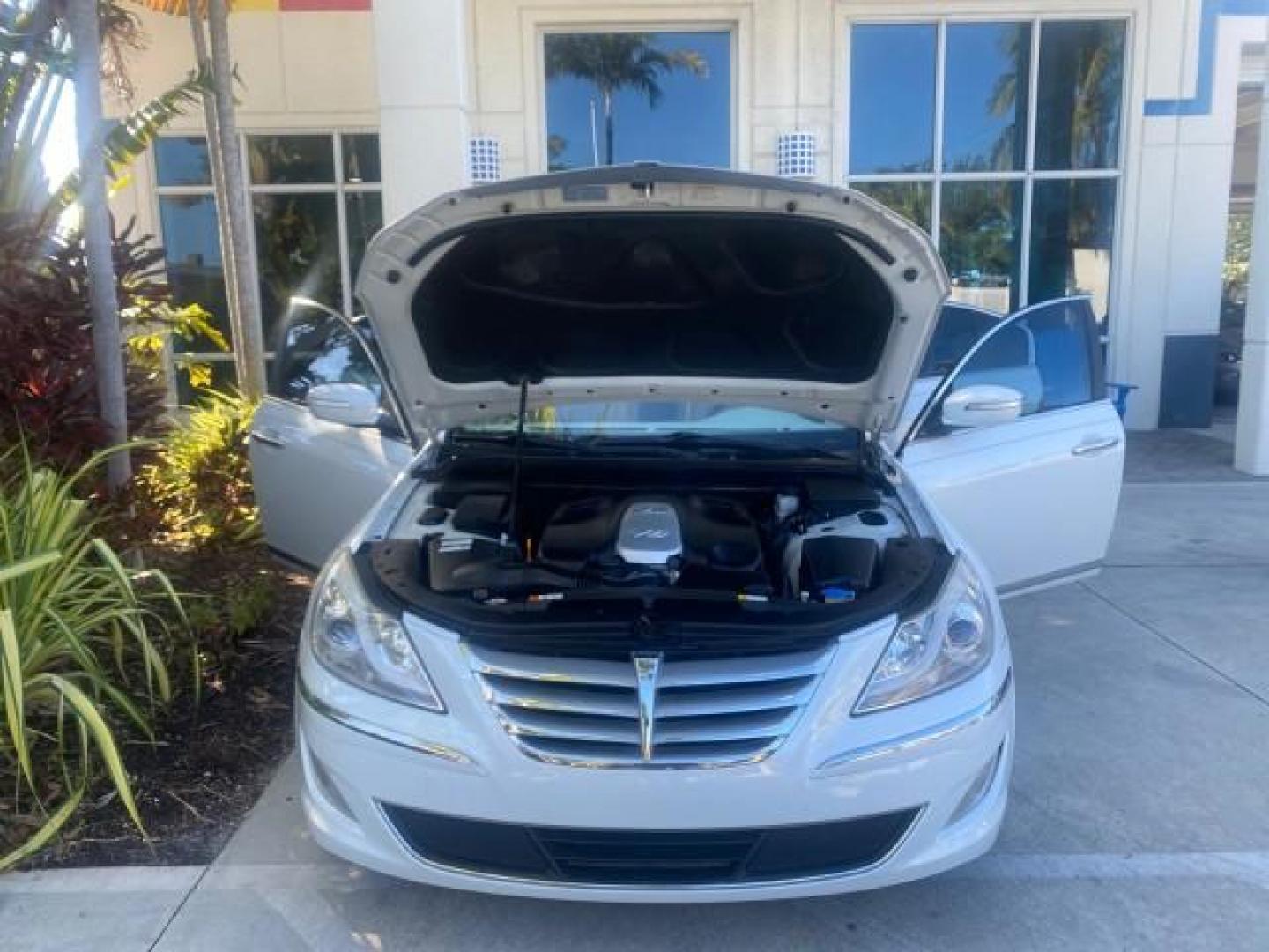 2012 White Satin Pearl /Saddle Hyundai Genesis 4.6L V8 LOW MILES PEARL WHITE (KMHGC4DF6CU) with an 4.6L DOHC MPI 32-Valve V8 Engine engine, Automatic transmission, located at 4701 North Dixie Hwy, Pompano Beach, FL, 33064, (954) 422-2889, 26.240938, -80.123474 - OUR WEBPAGE FLORIDACARS1.COM HAS OVER 100 PHOTOS AND FREE CARFAX LINK 2012 HYUNDAI GENESIS 4.6L V8 THIS CAR IS LOADED WITH EVERY OPTION POSSIBLE NEW $44,500 VIN: KMHGC4DF6CU166625 K M H G C 4 D F 6 C U 1 6 6 6 2 5 SEDAN 4 DR 4.6L V8 F DOHC 32V GASOLINE 25 MPG REAR WHEEL DRIVE Features A/C Seat(s) AB - Photo#17