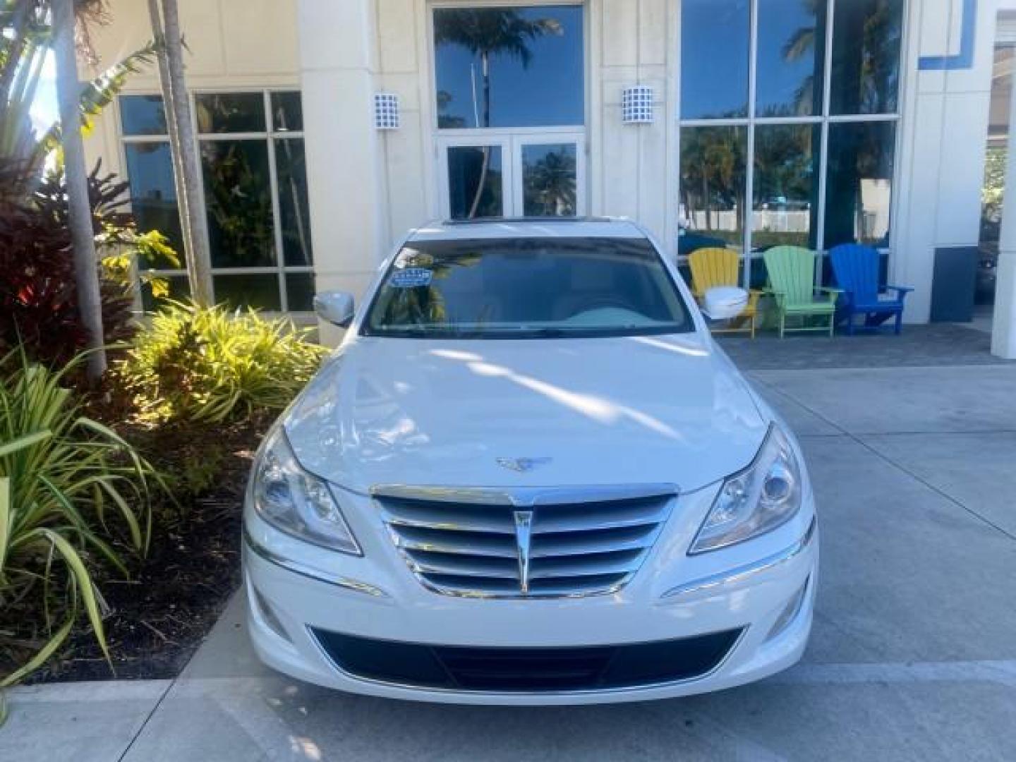 2012 White Satin Pearl /Saddle Hyundai Genesis 4.6L V8 LOW MILES PEARL WHITE (KMHGC4DF6CU) with an 4.6L DOHC MPI 32-Valve V8 Engine engine, Automatic transmission, located at 4701 North Dixie Hwy, Pompano Beach, FL, 33064, (954) 422-2889, 26.240938, -80.123474 - OUR WEBPAGE FLORIDACARS1.COM HAS OVER 100 PHOTOS AND FREE CARFAX LINK 2012 HYUNDAI GENESIS 4.6L V8 THIS CAR IS LOADED WITH EVERY OPTION POSSIBLE NEW $44,500 VIN: KMHGC4DF6CU166625 K M H G C 4 D F 6 C U 1 6 6 6 2 5 SEDAN 4 DR 4.6L V8 F DOHC 32V GASOLINE 25 MPG REAR WHEEL DRIVE Features A/C Seat(s) AB - Photo#29
