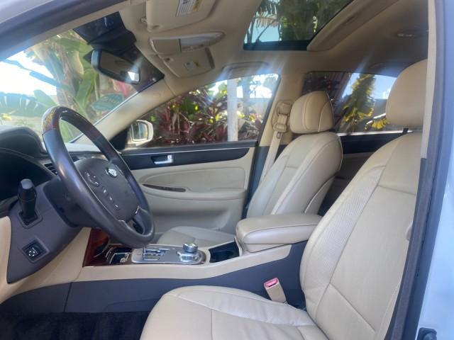 2012 White Satin Pearl /Saddle Hyundai Genesis 4.6L V8 LOW MILES PEARL WHITE (KMHGC4DF6CU) with an 4.6L DOHC MPI 32-Valve V8 Engine engine, Automatic transmission, located at 4701 North Dixie Hwy, Pompano Beach, FL, 33064, (954) 422-2889, 26.240938, -80.123474 - OUR WEBPAGE FLORIDACARS1.COM HAS OVER 100 PHOTOS AND FREE CARFAX LINK 2012 HYUNDAI GENESIS 4.6L V8 THIS CAR IS LOADED WITH EVERY OPTION POSSIBLE NEW $44,500 VIN: KMHGC4DF6CU166625 K M H G C 4 D F 6 C U 1 6 6 6 2 5 SEDAN 4 DR 4.6L V8 F DOHC 32V GASOLINE 25 MPG REAR WHEEL DRIVE Features A/C Seat(s) AB - Photo#44