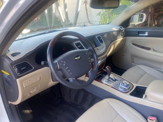 2012 White Satin Pearl /Saddle Hyundai Genesis 4.6L V8 LOW MILES PEARL WHITE (KMHGC4DF6CU) with an 4.6L DOHC MPI 32-Valve V8 Engine engine, Automatic transmission, located at 4701 North Dixie Hwy, Pompano Beach, FL, 33064, (954) 422-2889, 26.240938, -80.123474 - OUR WEBPAGE FLORIDACARS1.COM HAS OVER 100 PHOTOS AND FREE CARFAX LINK 2012 HYUNDAI GENESIS 4.6L V8 THIS CAR IS LOADED WITH EVERY OPTION POSSIBLE NEW $44,500 VIN: KMHGC4DF6CU166625 K M H G C 4 D F 6 C U 1 6 6 6 2 5 SEDAN 4 DR 4.6L V8 F DOHC 32V GASOLINE 25 MPG REAR WHEEL DRIVE Features A/C Seat(s) AB - Photo#47