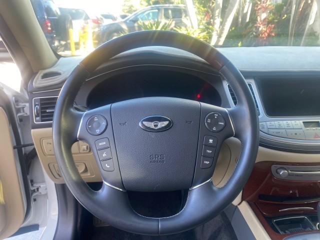 2012 White Satin Pearl /Saddle Hyundai Genesis 4.6L V8 LOW MILES PEARL WHITE (KMHGC4DF6CU) with an 4.6L DOHC MPI 32-Valve V8 Engine engine, Automatic transmission, located at 4701 North Dixie Hwy, Pompano Beach, FL, 33064, (954) 422-2889, 26.240938, -80.123474 - OUR WEBPAGE FLORIDACARS1.COM HAS OVER 100 PHOTOS AND FREE CARFAX LINK 2012 HYUNDAI GENESIS 4.6L V8 THIS CAR IS LOADED WITH EVERY OPTION POSSIBLE NEW $44,500 VIN: KMHGC4DF6CU166625 K M H G C 4 D F 6 C U 1 6 6 6 2 5 SEDAN 4 DR 4.6L V8 F DOHC 32V GASOLINE 25 MPG REAR WHEEL DRIVE Features A/C Seat(s) AB - Photo#48