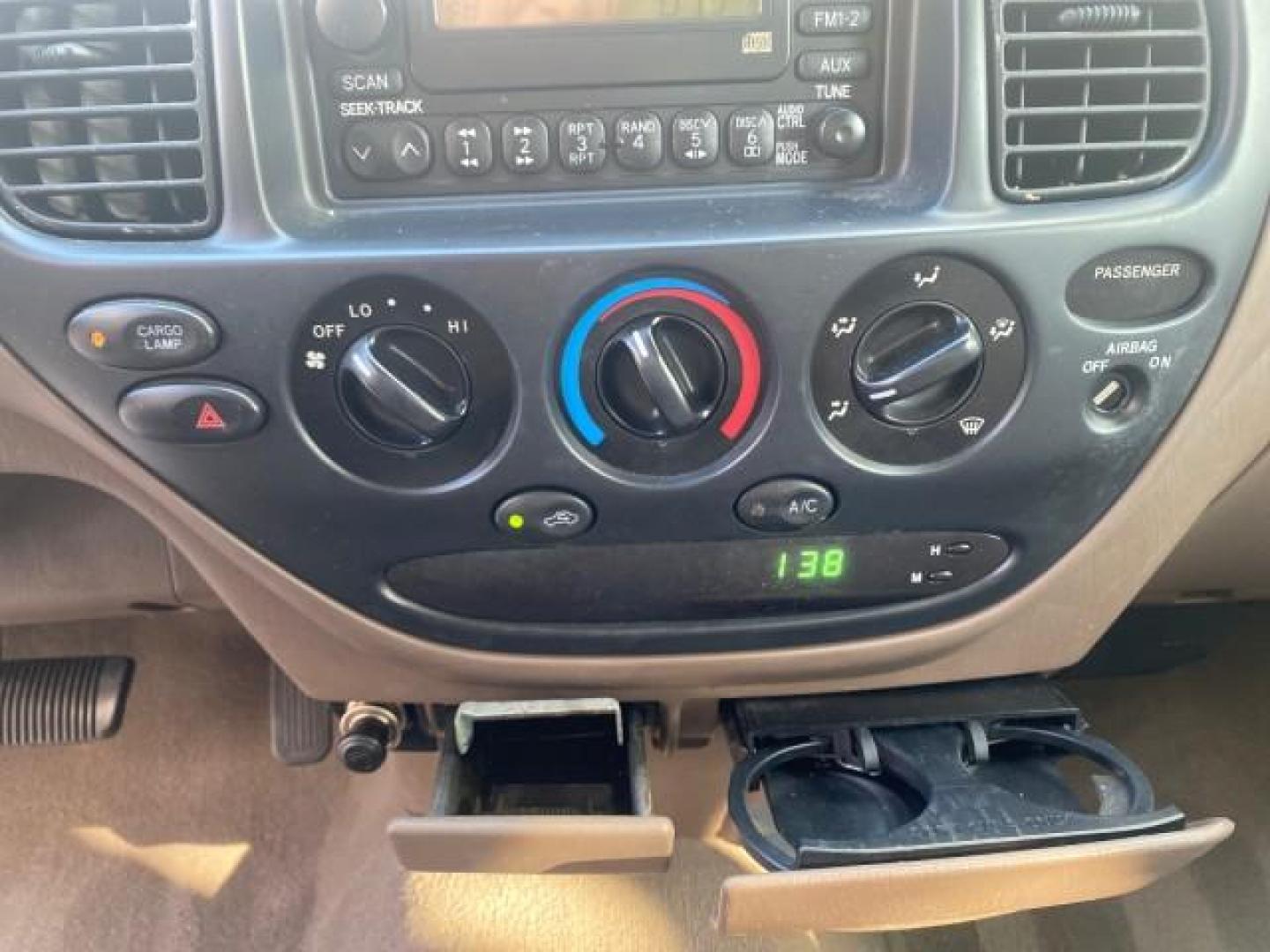 2001 Desert Sand Metallic /Oak Toyota Tundra LOW MILES 65,445 1 OWNER (5TBJN32151S) with an 3.4L DOHC EFI 24-Valve V6 Engine engine, Automatic transmission, located at 4701 North Dixie Hwy, Pompano Beach, FL, 33064, (954) 422-2889, 26.240938, -80.123474 - OUR WEBPAGE FLORIDACARS1.COM HAS OVER 100 PHOTOS AND FREE CARFAX LINK 2001 TOYOTA TUNDRA VIN: 5TBJN32151S215443 5 T B J N 3 2 1 5 1 S 2 1 5 4 4 3 PICKUP 3.4L V6 F DOHC 24V GASOLINE 20 MPG REAR WHEEL DRIVE Features Air Conditioning AM/FM Stereo Automatic Transmission Bed Cover Cassette Player Cloth S - Photo#57