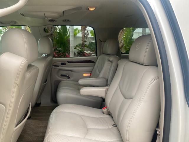 2003 White Diamond /Pewter Cadillac Escalade ESV 4WD/AWD (3GYFK66N23G) with an 6.0L Vortec 6000 High-Output V8 SFI Engine engine, Automatic transmission, located at 4701 North Dixie Hwy, Pompano Beach, FL, 33064, (954) 422-2889, 26.240938, -80.123474 - OUR WEBPAGE FLORIDACARS1.COM HAS OVER 100 PHOTOS AND FREE CARFAX LINK 2003 CADILLAC ESCALADE ESV VIN: 3GYFK66N23G235178 3 G Y F K 6 6 N 2 3 G 2 3 5 1 7 8 4 DOOR WAGON/SPORT UTILITY 6.0L V8 F GASOLINE 17 MPG ALL WHEEL DRIVE Features 4WD/AWD ABS Brakes Air Conditioning Alloy Wheels AM/FM Stereo Automa - Photo#72