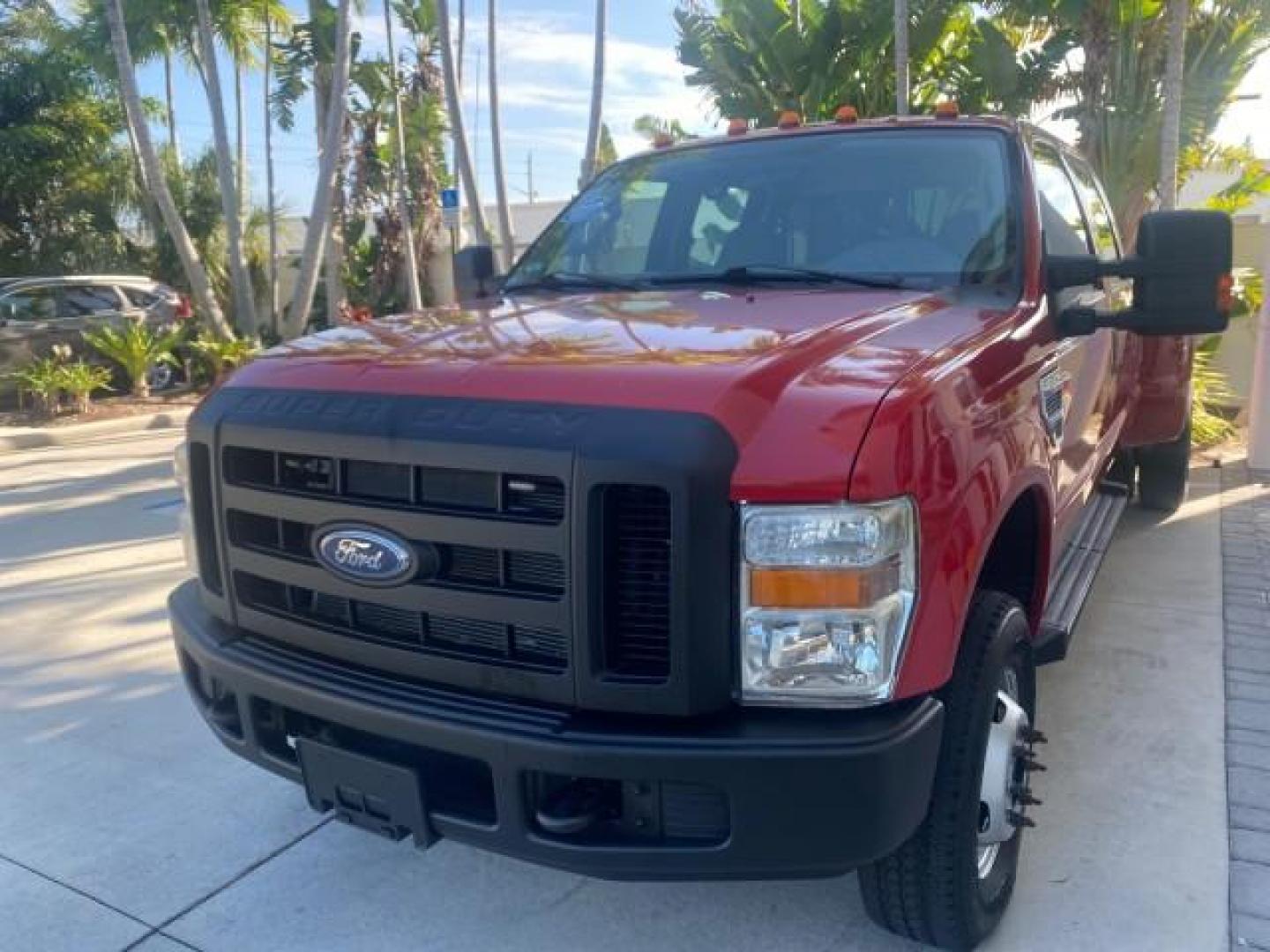 2008 Red /Camel Ford Super Duty F-350 DRW XL LOW MILES 43,076 4WD (1FTWW33Y68E) with an 6.8L SOHC 30-Valve SMFI Triton V10 Engine engine, Automatic transmission, located at 4701 North Dixie Hwy, Pompano Beach, FL, 33064, (954) 422-2889, 26.240938, -80.123474 - OUR WEBPAGE FLORIDACARS1.COM HAS OVER 100 PHOTOS AND FREE CARFAX LINK 2008 FORD F-350 SUPER DUTY XL 4WD VIN: 1FTWW33Y68EA98431 1 F T W W 3 3 Y 6 8 E A 9 8 4 3 1 CREW PICKUP 6.8L V10 F SOHC GASOLINE REAR WHEEL DRIVE W/ 4X4 Features 4WD/AWD ABS Brakes Air Conditioning AM/FM Stereo Automatic Transmissi - Photo#3