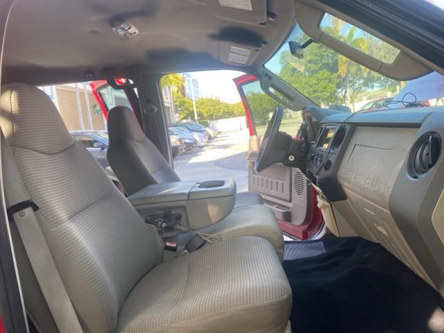 2008 Red /Camel Ford Super Duty F-350 DRW XL LOW MILES 43,076 4WD (1FTWW33Y68E) with an 6.8L SOHC 30-Valve SMFI Triton V10 Engine engine, Automatic transmission, located at 4701 North Dixie Hwy, Pompano Beach, FL, 33064, (954) 422-2889, 26.240938, -80.123474 - OUR WEBPAGE FLORIDACARS1.COM HAS OVER 100 PHOTOS AND FREE CARFAX LINK 2008 FORD F-350 SUPER DUTY XL 4WD VIN: 1FTWW33Y68EA98431 1 F T W W 3 3 Y 6 8 E A 9 8 4 3 1 CREW PICKUP 6.8L V10 F SOHC GASOLINE REAR WHEEL DRIVE W/ 4X4 Features 4WD/AWD ABS Brakes Air Conditioning AM/FM Stereo Automatic Transmissi - Photo#12
