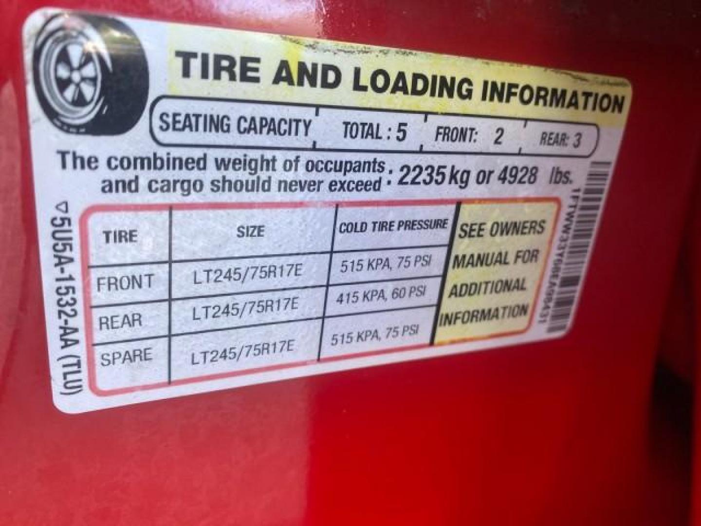 2008 Red /Camel Ford Super Duty F-350 DRW XL LOW MILES 43,076 4WD (1FTWW33Y68E) with an 6.8L SOHC 30-Valve SMFI Triton V10 Engine engine, Automatic transmission, located at 4701 North Dixie Hwy, Pompano Beach, FL, 33064, (954) 422-2889, 26.240938, -80.123474 - OUR WEBPAGE FLORIDACARS1.COM HAS OVER 100 PHOTOS AND FREE CARFAX LINK 2008 FORD F-350 SUPER DUTY XL 4WD VIN: 1FTWW33Y68EA98431 1 F T W W 3 3 Y 6 8 E A 9 8 4 3 1 CREW PICKUP 6.8L V10 F SOHC GASOLINE REAR WHEEL DRIVE W/ 4X4 Features 4WD/AWD ABS Brakes Air Conditioning AM/FM Stereo Automatic Transmissi - Photo#74