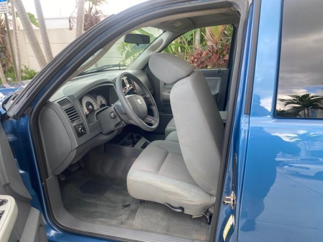 2005 Atlantic Blue Pearl /Med Slate Gray Dodge Dakota SLT LOW MILES 69,842 4WD CLUB (1D7HW42KX5S) with an 3.7L V6 Magnum Engine engine, Automatic transmission, located at 4701 North Dixie Hwy, Pompano Beach, FL, 33064, (954) 422-2889, 26.240938, -80.123474 - OUR WEBPAGE FLORIDACARS1.COM HAS OVER 100 PHOTOS AND FREE CARFAX LINK 2005 DODGE DAKOTA SLT VIN: 1D7HW42KX5S305983 1 D 7 H W 4 2 K X 5 S 3 0 5 9 8 3 CLUB CAB PICKUP 3.7L V6 F GASOLINE 20 MPG REAR WHEEL DRIVE W/ 4X4 Features 4WD/AWD ABS Brakes Air Conditioning Alloy Wheels AM/FM Stereo Automatic Tran - Photo#72