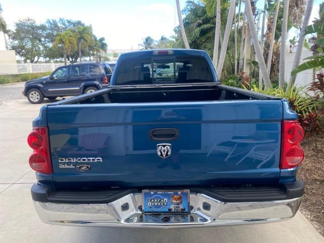 2005 Atlantic Blue Pearl /Med Slate Gray Dodge Dakota SLT LOW MILES 69,842 4WD CLUB (1D7HW42KX5S) with an 3.7L V6 Magnum Engine engine, Automatic transmission, located at 4701 North Dixie Hwy, Pompano Beach, FL, 33064, (954) 422-2889, 26.240938, -80.123474 - OUR WEBPAGE FLORIDACARS1.COM HAS OVER 100 PHOTOS AND FREE CARFAX LINK 2005 DODGE DAKOTA SLT VIN: 1D7HW42KX5S305983 1 D 7 H W 4 2 K X 5 S 3 0 5 9 8 3 CLUB CAB PICKUP 3.7L V6 F GASOLINE 20 MPG REAR WHEEL DRIVE W/ 4X4 Features 4WD/AWD ABS Brakes Air Conditioning Alloy Wheels AM/FM Stereo Automatic Tran - Photo#91