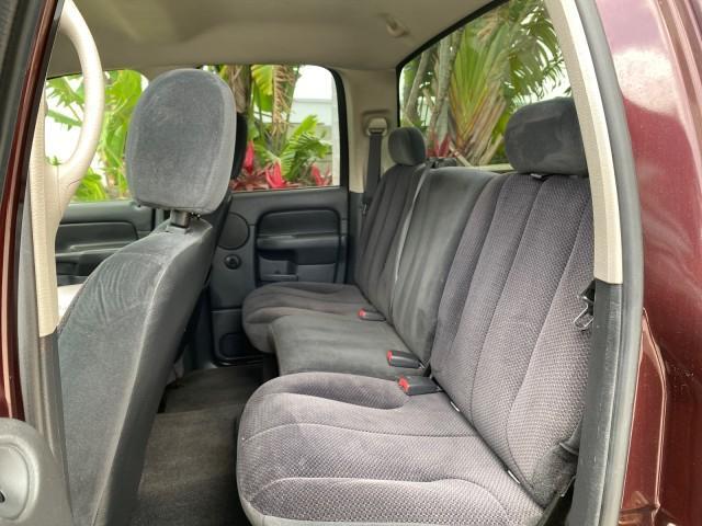 2005 Deep Molten Red Pearl /Dark Slate Gray Dodge Ram 1500 4 DR SLT 1 OWNER FL HEMI 5.7 V8 (1D7HA18D25J) with an 5.7L V8 Hemi Magnum Engine engine, Automatic transmission, located at 4701 North Dixie Hwy, Pompano Beach, FL, 33064, (954) 422-2889, 26.240938, -80.123474 - OUR WEBPAGE FLORIDACARS1.COM HAS OVER 100 PHOTOS AND FREE CARFAX LINK 2005 DODGE RAM 1500 SLT 5.7 V8 HEMI EXTENDED CAB 1 OWNER FLORIDA VIN: 1D7HA18D25J621258 1 D 7 H A 1 8 D 2 5 J 6 2 1 2 5 8 4 DOOR EXTENDED CAB PICKUP 5.7L V8 F GASOLINE 18 MPG REAR WHEEL DRIVE Features ABS Brakes Air Conditioning A - Photo#76