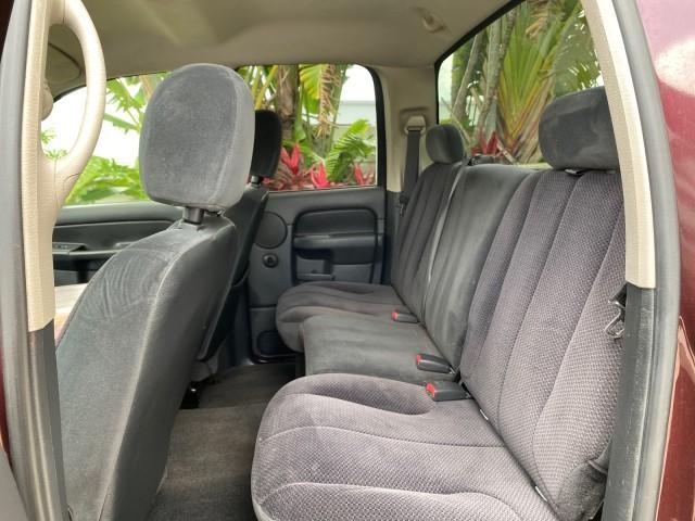 2005 Deep Molten Red Pearl /Dark Slate Gray Dodge Ram 1500 4 DR SLT 1 OWNER FL HEMI 5.7 V8 (1D7HA18D25J) with an 5.7L V8 Hemi Magnum Engine engine, Automatic transmission, located at 4701 North Dixie Hwy, Pompano Beach, FL, 33064, (954) 422-2889, 26.240938, -80.123474 - OUR WEBPAGE FLORIDACARS1.COM HAS OVER 100 PHOTOS AND FREE CARFAX LINK 2005 DODGE RAM 1500 SLT 5.7 V8 HEMI EXTENDED CAB 1 OWNER FLORIDA VIN: 1D7HA18D25J621258 1 D 7 H A 1 8 D 2 5 J 6 2 1 2 5 8 4 DOOR EXTENDED CAB PICKUP 5.7L V8 F GASOLINE 18 MPG REAR WHEEL DRIVE Features ABS Brakes Air Conditioning A - Photo#77