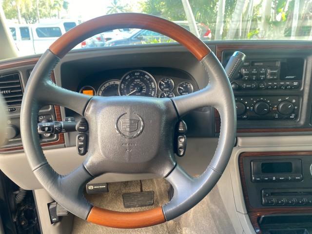 2002 Sable Black /Pewter Cadillac Escalade L0W MILES 68,090 4WD (1GYEK63N92R) with an 6.0L Vortec 1000 SFI V8 HO Engine engine, Automatic transmission, located at 4701 North Dixie Hwy, Pompano Beach, FL, 33064, (954) 422-2889, 26.240938, -80.123474 - OUR WEBPAGE FLORIDACARS1.COM HAS OVER 100 PHOTOS AND FREE CARFAX LINK 2002 CADILLAC ESCALADE 4WD COST 52,230 NEW ALL ORIGINAL BLACK PAINT VIN: 1GYEK63N92R116865 1 G Y E K 6 3 N 9 2 R 1 1 6 8 6 5 4 DOOR WAGON/SPORT UTILITY 6.0L V8 F GASOLINE 17 MPG ALL WHEEL DRIVE Features 4WD/AWD ABS Brakes Air Cond - Photo#46