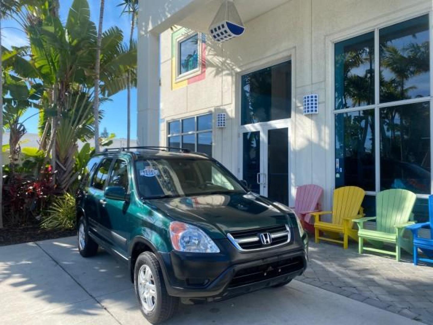 2002 Clover Green Pearl /Saddle Honda CR-V EX LOW MILES 34,271 1 OWNER 4WD (JHLRD78812C) with an 2.4L DOHC i-VTEC 16-Valve I4 Engine engine, Automatic transmission, located at 4701 North Dixie Hwy, Pompano Beach, FL, 33064, (954) 422-2889, 26.240938, -80.123474 - OUR WEBPAGE FLORIDACARS1.COM HAS OVER 100 PHOTOS AND FREE CARFAX LINK 2002 HONDA CR-V EX 4WD 1 OWNER VIN: JHLRD78812C081089 J H L R D 7 8 8 1 2 C 0 8 1 0 8 9 4 DOOR WAGON/SPORT UTILITY 2.4L I4 F DOHC GASOLINE 26 MPG ALL WHEEL DRIVE Features 4WD/AWD ABS Brakes Air Conditioning Alloy Wheels AM/FM Ster - Photo#1