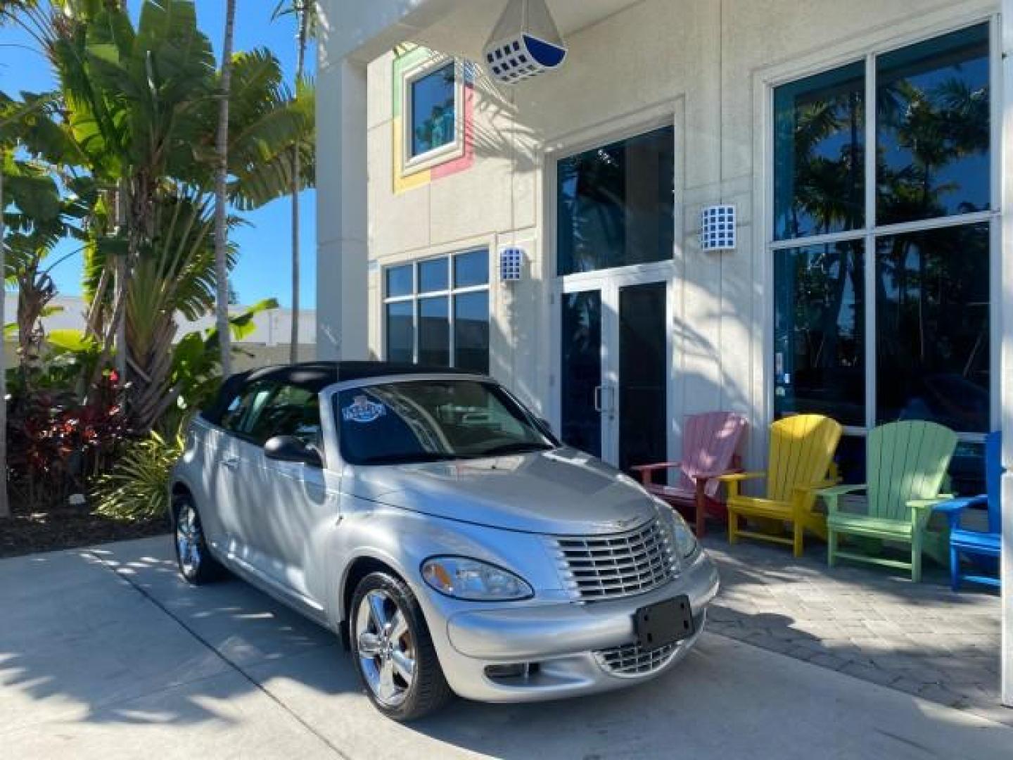 2005 Bright Silver Metallic /Dark Slate Gray Chrysler PT Cruiser GT LOW MILES 35,037 1 OWNER (3C3AY75S15T) with an 2.4L DOHC 16-Valve HO Turbo I4 Engine engine, Automatic transmission, located at 4701 North Dixie Hwy, Pompano Beach, FL, 33064, (954) 422-2889, 26.240938, -80.123474 - OUR WEBPAGE FLORIDACARS1.COM HAS OVER 100 PHOTOS AND FREE CARFAX LINK 2005 CHRYSLER PT CRUISER GT 1 OWNER VIN: 3C3AY75S15T362031 3 C 3 A Y 7 5 S 1 5 T 3 6 2 0 3 1 CONVERTIBLE 2.4L I4 F DOHC 16V GASOLINE 27 MPG FRONT WHEEL DRIVE Features ABS Brakes Air Conditioning Alloy Wheels AM/FM Stereo Automatic - Photo#1