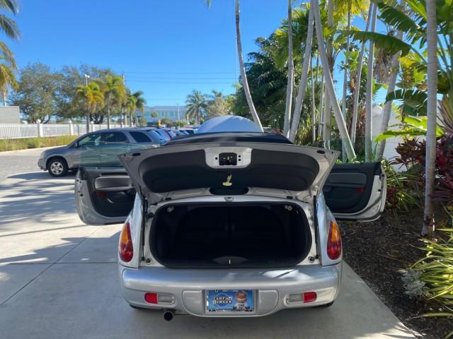 2005 Bright Silver Metallic /Dark Slate Gray Chrysler PT Cruiser GT LOW MILES 35,037 1 OWNER (3C3AY75S15T) with an 2.4L DOHC 16-Valve HO Turbo I4 Engine engine, Automatic transmission, located at 4701 North Dixie Hwy, Pompano Beach, FL, 33064, (954) 422-2889, 26.240938, -80.123474 - OUR WEBPAGE FLORIDACARS1.COM HAS OVER 100 PHOTOS AND FREE CARFAX LINK 2005 CHRYSLER PT CRUISER GT 1 OWNER VIN: 3C3AY75S15T362031 3 C 3 A Y 7 5 S 1 5 T 3 6 2 0 3 1 CONVERTIBLE 2.4L I4 F DOHC 16V GASOLINE 27 MPG FRONT WHEEL DRIVE Features ABS Brakes Air Conditioning Alloy Wheels AM/FM Stereo Automatic - Photo#15
