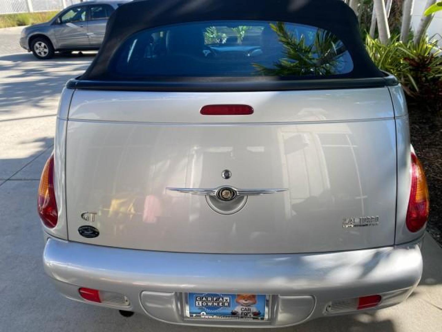 2005 Bright Silver Metallic /Dark Slate Gray Chrysler PT Cruiser GT LOW MILES 35,037 1 OWNER (3C3AY75S15T) with an 2.4L DOHC 16-Valve HO Turbo I4 Engine engine, Automatic transmission, located at 4701 North Dixie Hwy, Pompano Beach, FL, 33064, (954) 422-2889, 26.240938, -80.123474 - OUR WEBPAGE FLORIDACARS1.COM HAS OVER 100 PHOTOS AND FREE CARFAX LINK 2005 CHRYSLER PT CRUISER GT 1 OWNER VIN: 3C3AY75S15T362031 3 C 3 A Y 7 5 S 1 5 T 3 6 2 0 3 1 CONVERTIBLE 2.4L I4 F DOHC 16V GASOLINE 27 MPG FRONT WHEEL DRIVE Features ABS Brakes Air Conditioning Alloy Wheels AM/FM Stereo Automatic - Photo#95
