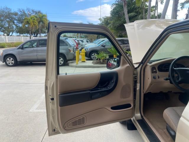 2002 Harvest Gold Metallic /Med Prairie Tan Ford Ranger XLT LOW MILES 62,461 1 OWNER (1FTYR44U32P) with an 3.0L SEFI V6 Engine engine, Automatic transmission, located at 4701 North Dixie Hwy, Pompano Beach, FL, 33064, (954) 422-2889, 26.240938, -80.123474 - OUR WEBPAGE FLORIDACARS1.COM HAS OVER 100 PHOTOS AND FREE CARFAX LINK 2002 FORD RANGER XLT APPEARANCE 1 OWNER VIN: 1FTYR44U32PA13610 1 F T Y R 4 4 U 3 2 P A 1 3 6 1 0 4 DOOR EXTENDED CAB PICKUP 3.0L V6 F OHV GASOLINE 22 MPG REAR WHEEL DRIVE Features ABS Brakes Air Conditioning AM/FM Stereo Bed Liner - Photo#9