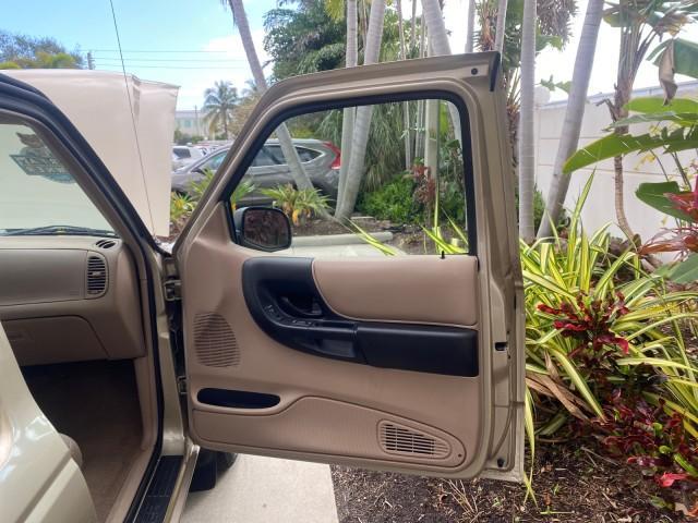 2002 Harvest Gold Metallic /Med Prairie Tan Ford Ranger XLT LOW MILES 62,461 1 OWNER (1FTYR44U32P) with an 3.0L SEFI V6 Engine engine, Automatic transmission, located at 4701 North Dixie Hwy, Pompano Beach, FL, 33064, (954) 422-2889, 26.240938, -80.123474 - OUR WEBPAGE FLORIDACARS1.COM HAS OVER 100 PHOTOS AND FREE CARFAX LINK 2002 FORD RANGER XLT APPEARANCE 1 OWNER VIN: 1FTYR44U32PA13610 1 F T Y R 4 4 U 3 2 P A 1 3 6 1 0 4 DOOR EXTENDED CAB PICKUP 3.0L V6 F OHV GASOLINE 22 MPG REAR WHEEL DRIVE Features ABS Brakes Air Conditioning AM/FM Stereo Bed Liner - Photo#11