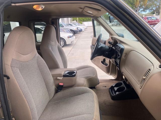 2002 Harvest Gold Metallic /Med Prairie Tan Ford Ranger XLT LOW MILES 62,461 1 OWNER (1FTYR44U32P) with an 3.0L SEFI V6 Engine engine, Automatic transmission, located at 4701 North Dixie Hwy, Pompano Beach, FL, 33064, (954) 422-2889, 26.240938, -80.123474 - OUR WEBPAGE FLORIDACARS1.COM HAS OVER 100 PHOTOS AND FREE CARFAX LINK 2002 FORD RANGER XLT APPEARANCE 1 OWNER VIN: 1FTYR44U32PA13610 1 F T Y R 4 4 U 3 2 P A 1 3 6 1 0 4 DOOR EXTENDED CAB PICKUP 3.0L V6 F OHV GASOLINE 22 MPG REAR WHEEL DRIVE Features ABS Brakes Air Conditioning AM/FM Stereo Bed Liner - Photo#12