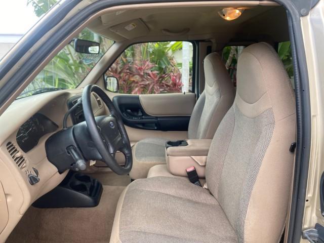 2002 Harvest Gold Metallic /Med Prairie Tan Ford Ranger XLT LOW MILES 62,461 1 OWNER (1FTYR44U32P) with an 3.0L SEFI V6 Engine engine, Automatic transmission, located at 4701 North Dixie Hwy, Pompano Beach, FL, 33064, (954) 422-2889, 26.240938, -80.123474 - OUR WEBPAGE FLORIDACARS1.COM HAS OVER 100 PHOTOS AND FREE CARFAX LINK 2002 FORD RANGER XLT APPEARANCE 1 OWNER VIN: 1FTYR44U32PA13610 1 F T Y R 4 4 U 3 2 P A 1 3 6 1 0 4 DOOR EXTENDED CAB PICKUP 3.0L V6 F OHV GASOLINE 22 MPG REAR WHEEL DRIVE Features ABS Brakes Air Conditioning AM/FM Stereo Bed Liner - Photo#43
