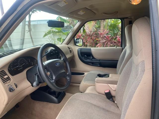 2002 Harvest Gold Metallic /Med Prairie Tan Ford Ranger XLT LOW MILES 62,461 1 OWNER (1FTYR44U32P) with an 3.0L SEFI V6 Engine engine, Automatic transmission, located at 4701 North Dixie Hwy, Pompano Beach, FL, 33064, (954) 422-2889, 26.240938, -80.123474 - OUR WEBPAGE FLORIDACARS1.COM HAS OVER 100 PHOTOS AND FREE CARFAX LINK 2002 FORD RANGER XLT APPEARANCE 1 OWNER VIN: 1FTYR44U32PA13610 1 F T Y R 4 4 U 3 2 P A 1 3 6 1 0 4 DOOR EXTENDED CAB PICKUP 3.0L V6 F OHV GASOLINE 22 MPG REAR WHEEL DRIVE Features ABS Brakes Air Conditioning AM/FM Stereo Bed Liner - Photo#44